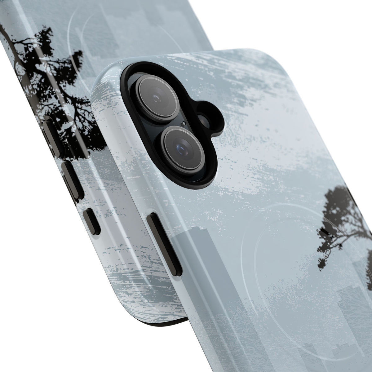 Grey Tough 2.0 Magsafe Phone Case for iPhone - Steel Slate Zen