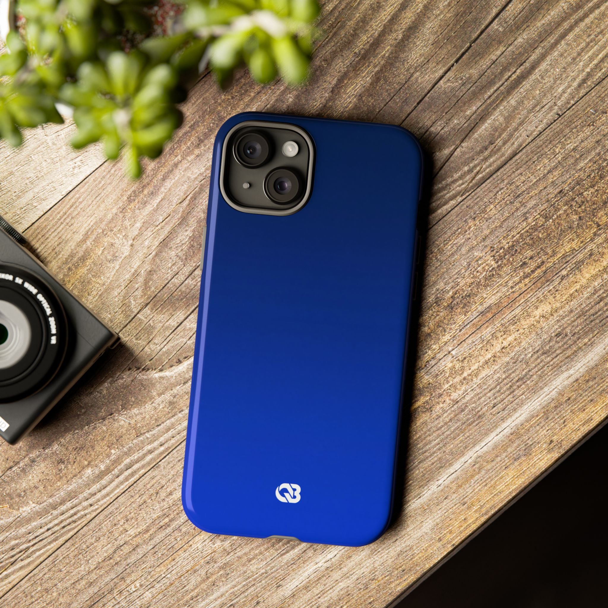 Blue Tough Phone Case for iPhone - Cobalt Depth Shift