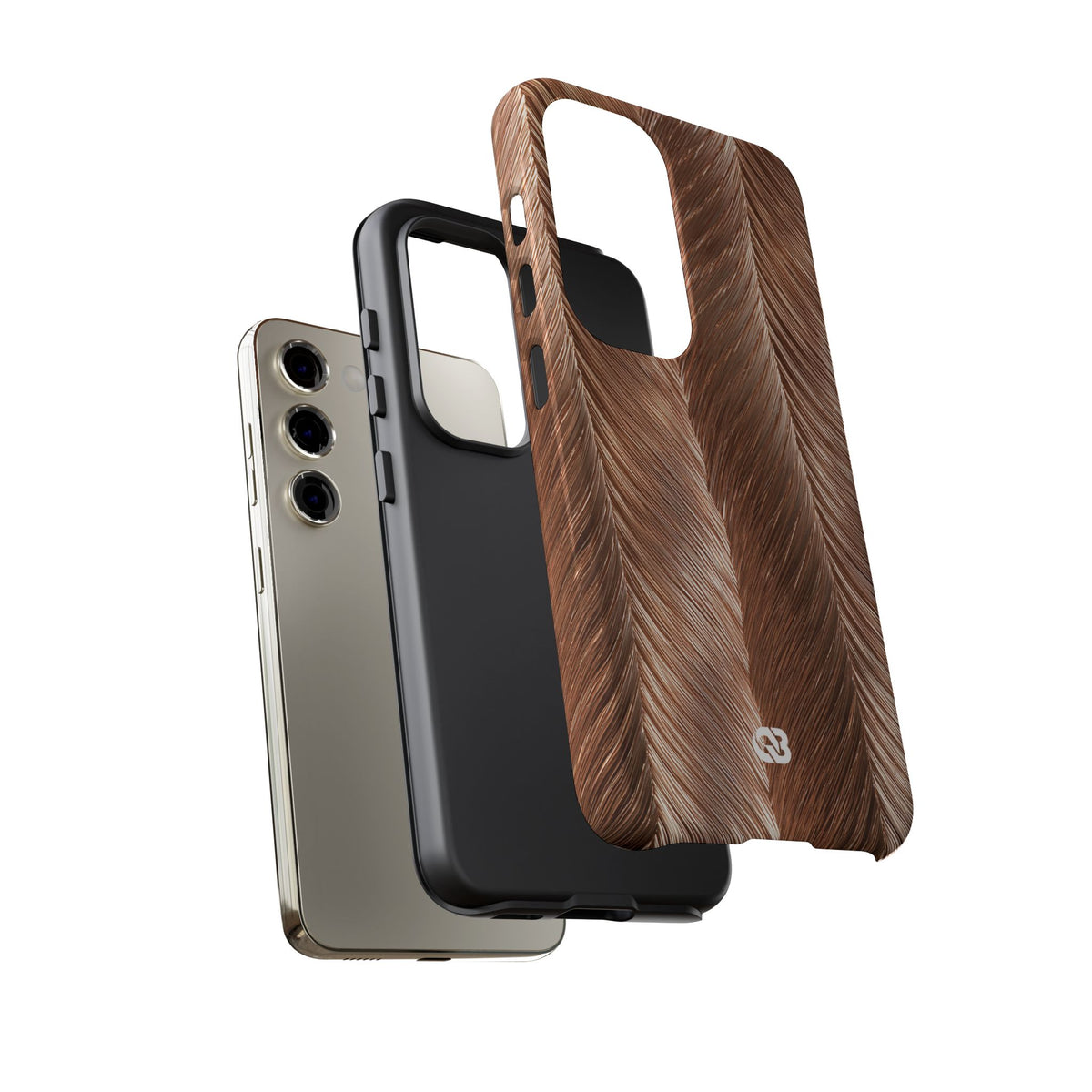 Rose Gold Weave · Tough Phone Case for Samsung · Brown