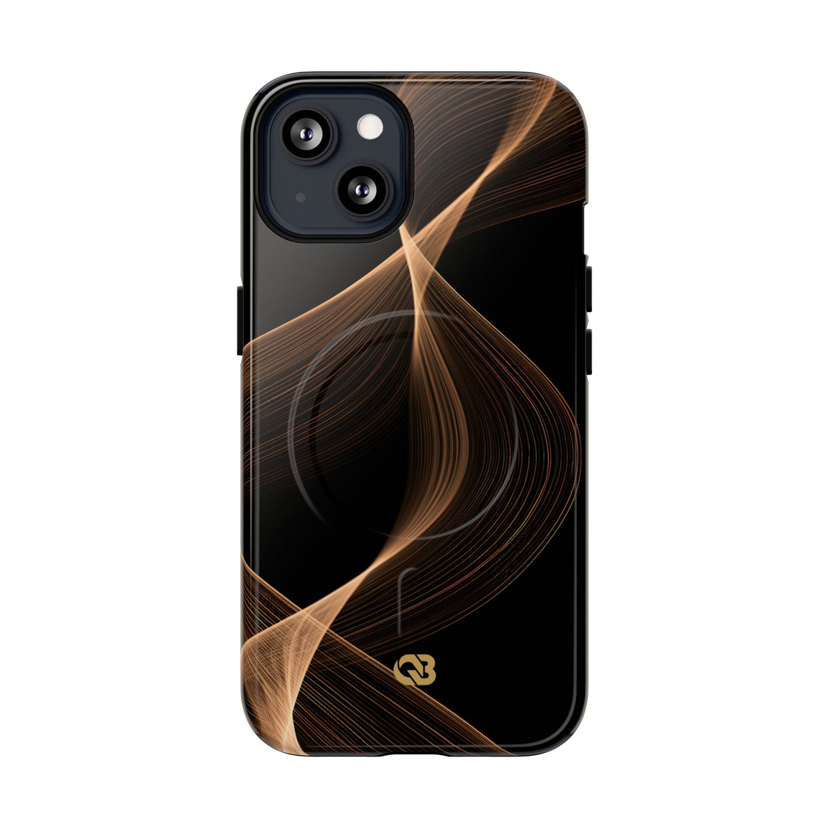 Amber Contour Flow · Tough 2.0 Magnetic Phone Case for iPhone · Black