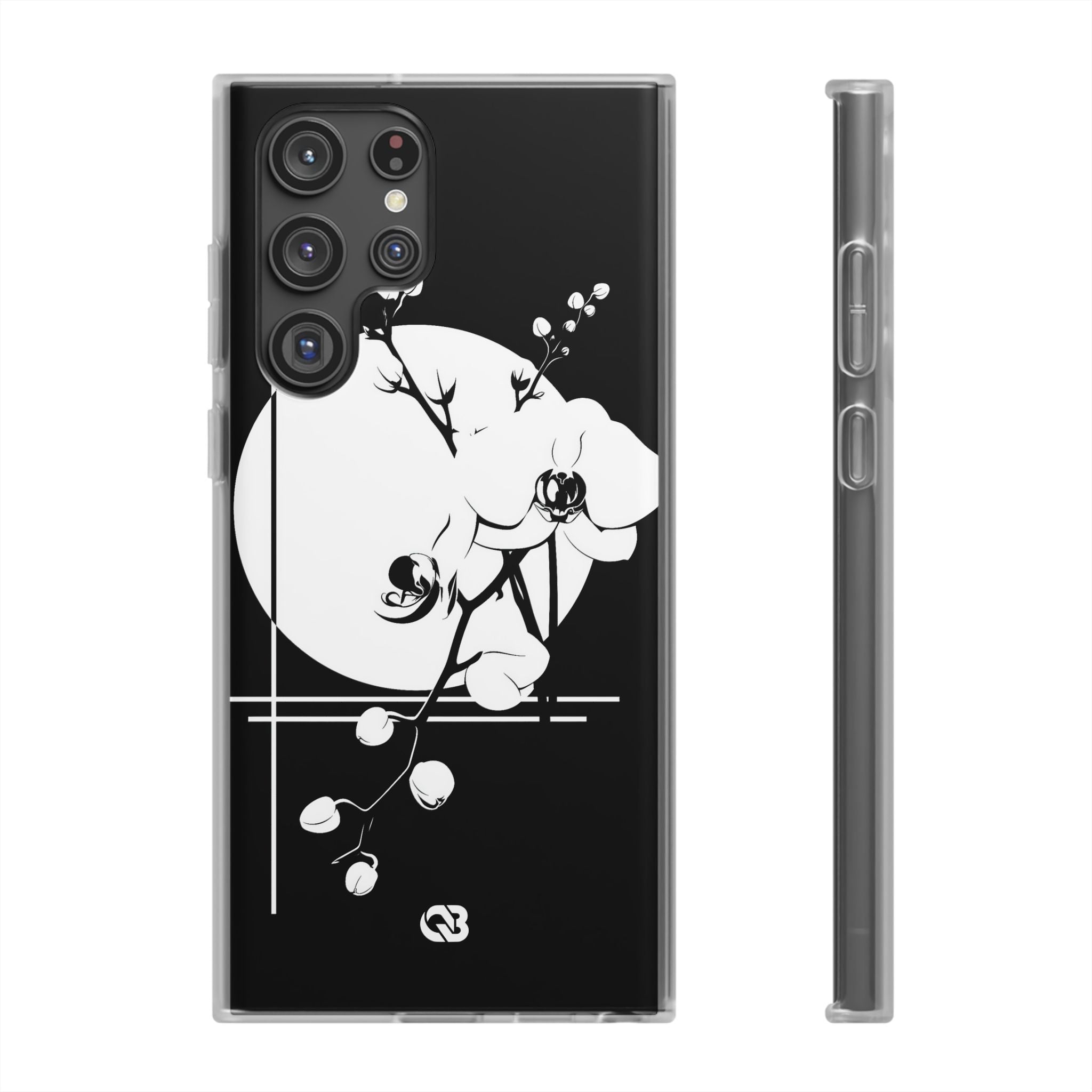 Black Lite Phone Case for Samsung - Lunar Orchid Grid