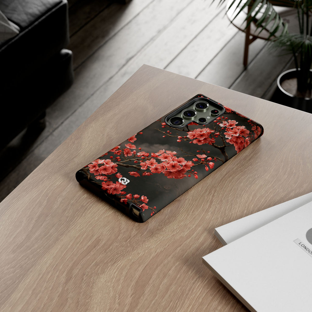 Dark Sakura Nocturne · Tough Phone Case for Samsung · Black