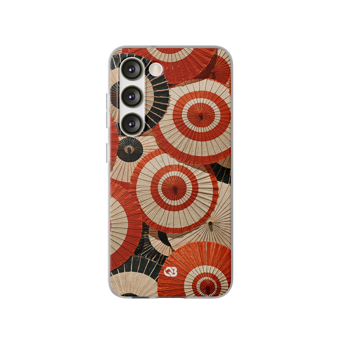 Vermilion Wagasa Motif · Lite Phone Case for Samsung · Red