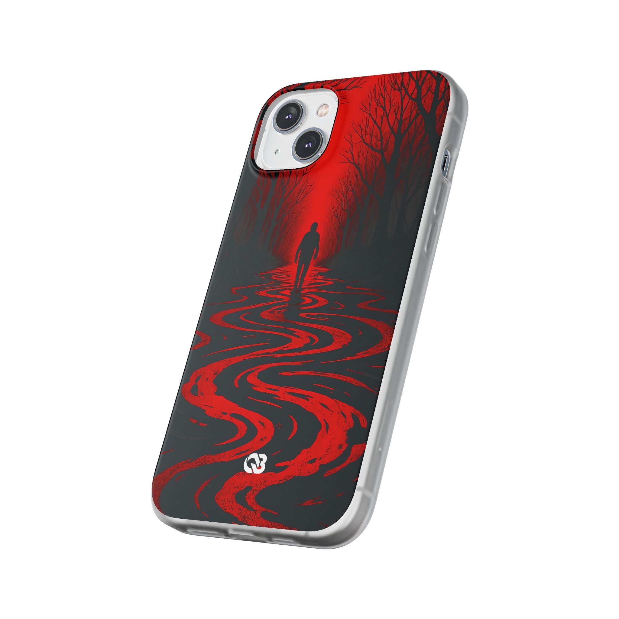 Crimson Shadow Path · Soft Phone Case for iPhone
