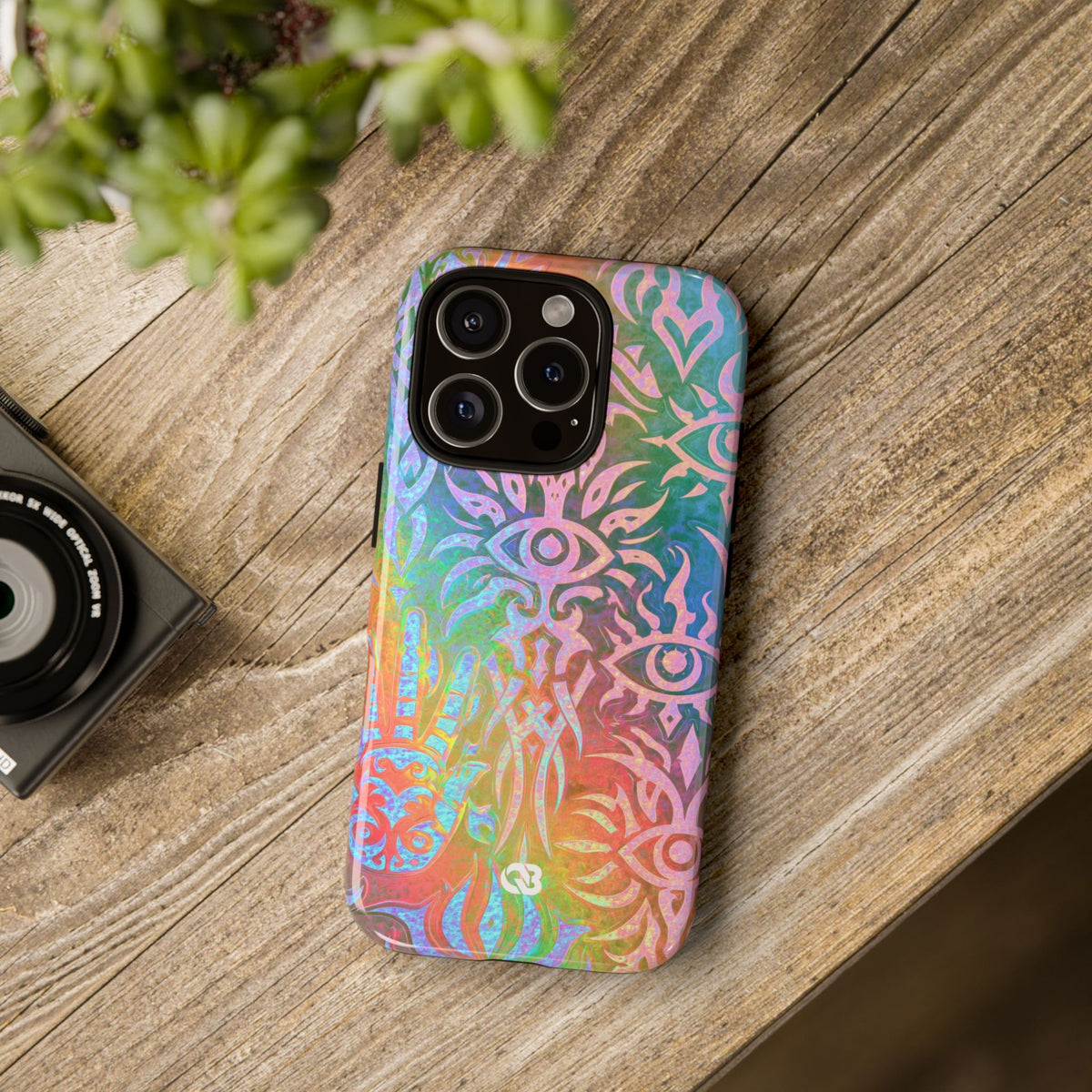 Chromatic Mystic Sigil · Tough Phone Case for iPhone · Blue