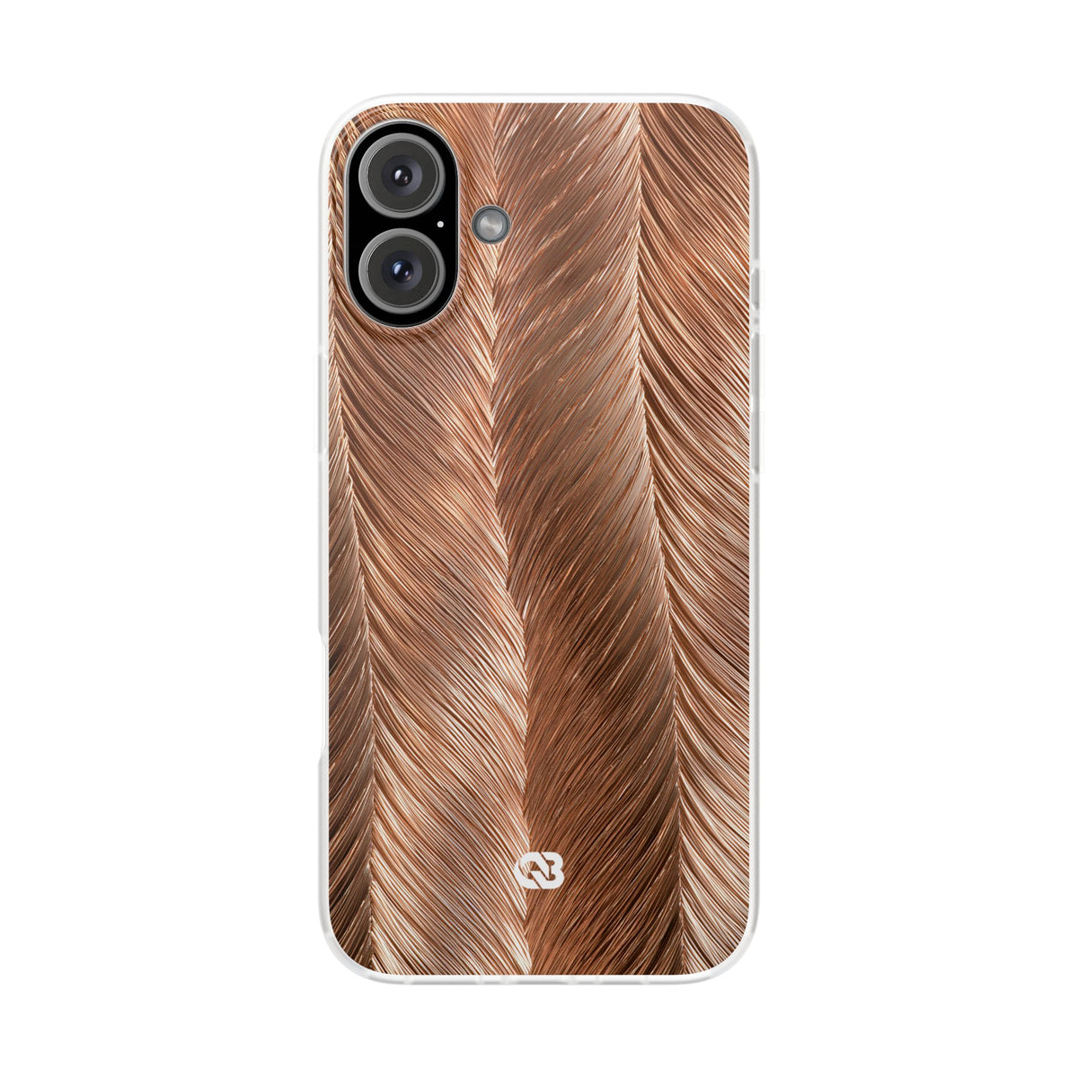 Rose Gold Weave · Lite Phone Case for iPhone · Brown