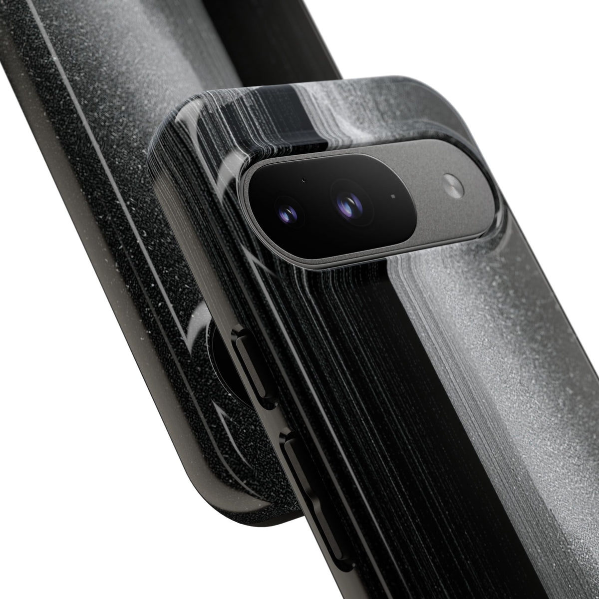 Black Tough Phone Case for Google Pixel - Brutalist Pixel Monolith