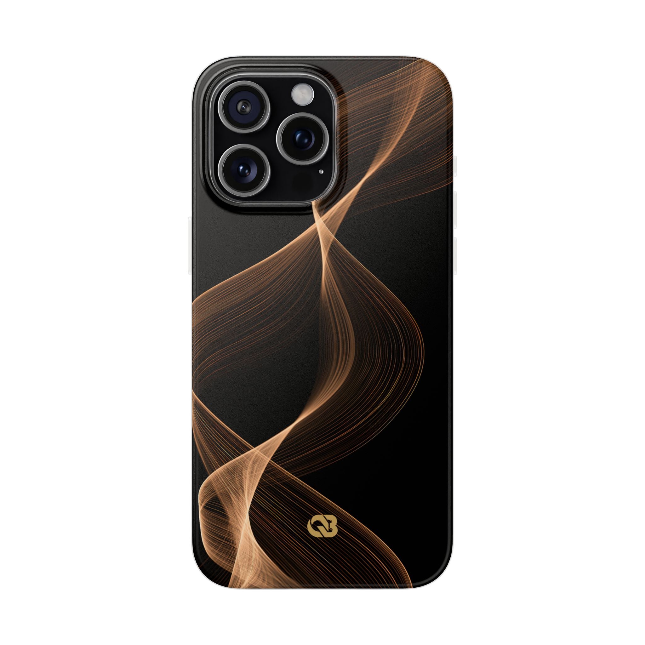 Brown Lite Phone Case for iPhone - Copper Silk Wave