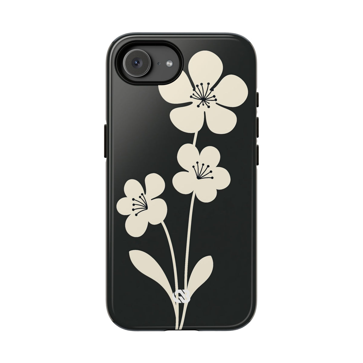 Nordic Blossom · Tough Phone Case for iPhone · Black