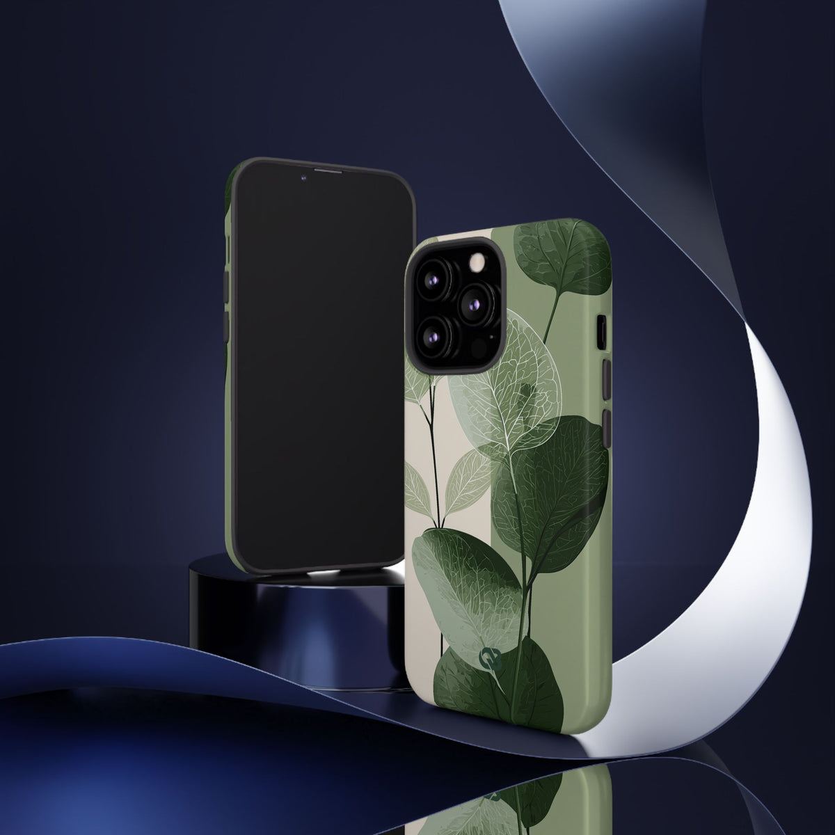 Layered Eucalyptus Study · Tough Phone Case for iPhone · Green