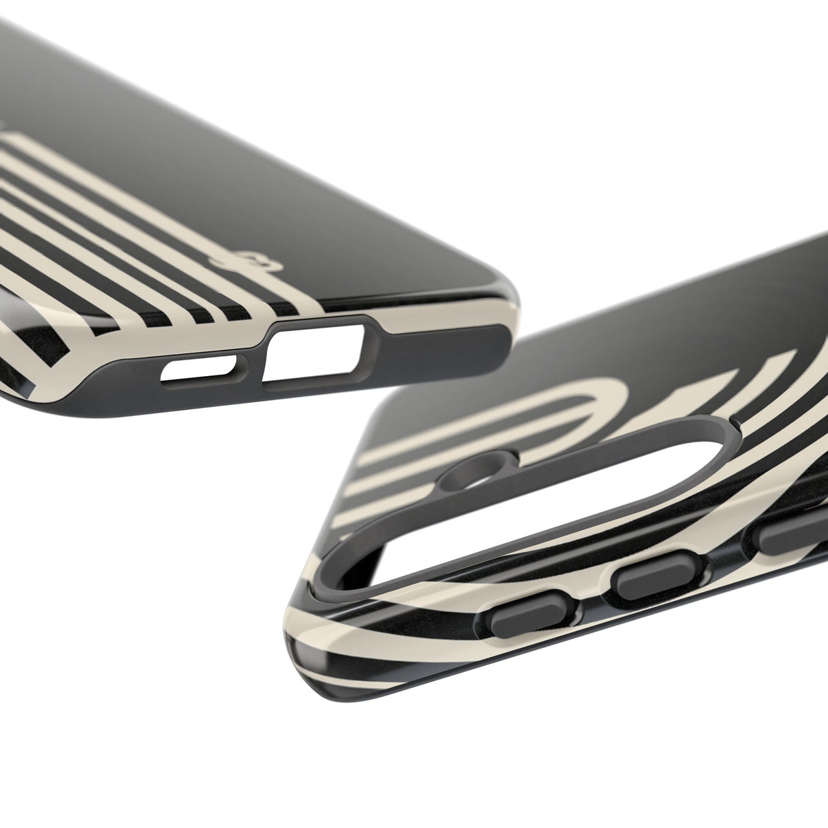 Beige Tough Phone Case for Samsung - Monolith Ivory Signal