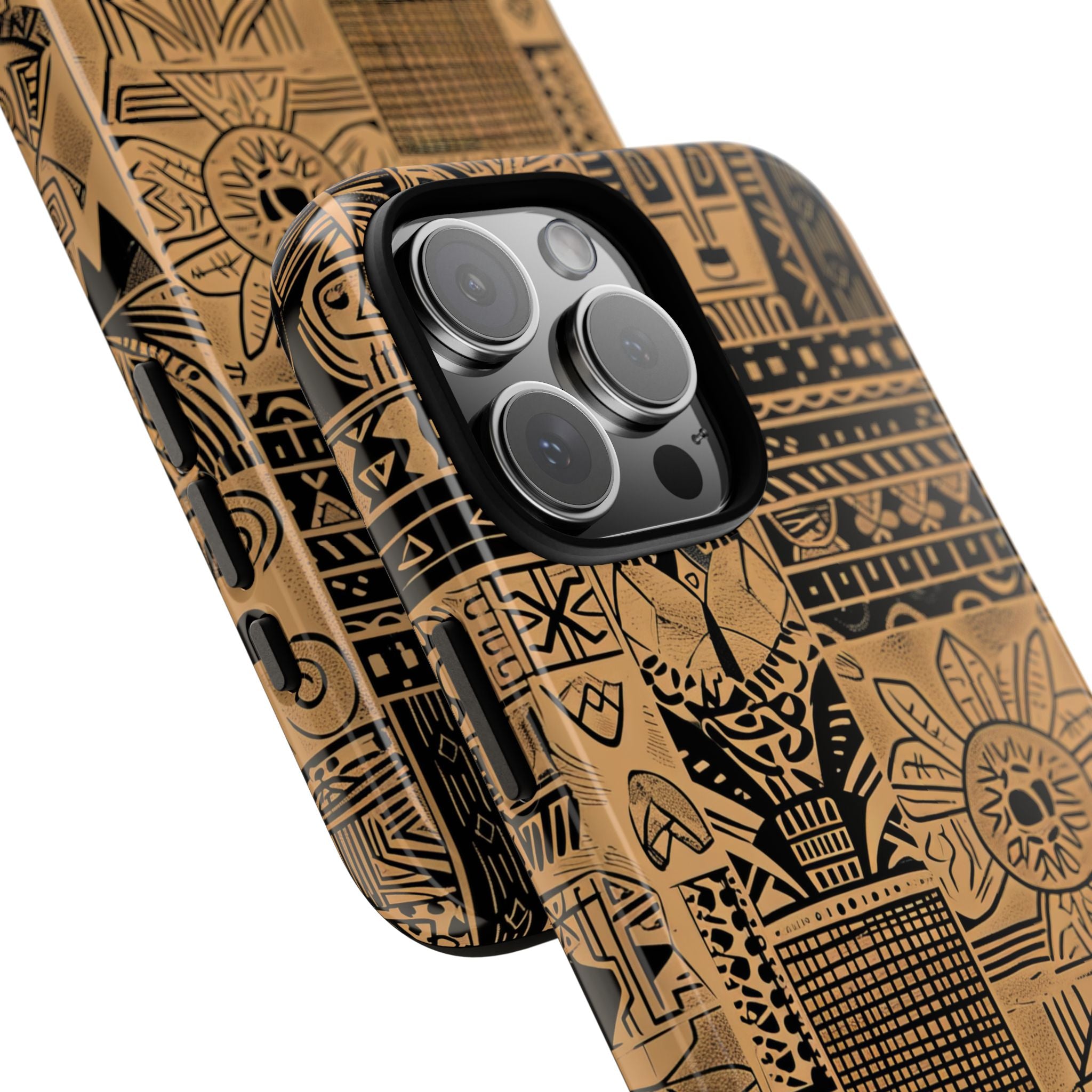 Tribal Faces iPhone 16 Pro Max Cover - Tough
