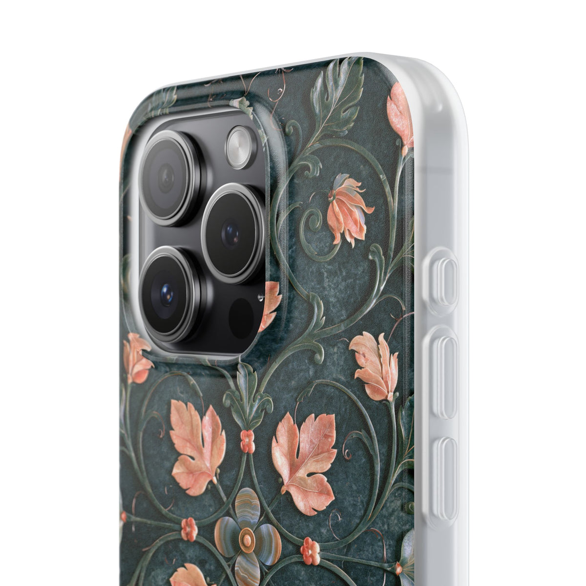 Florentine Rose Arabesque · Lite Phone Case for iPhone · Green