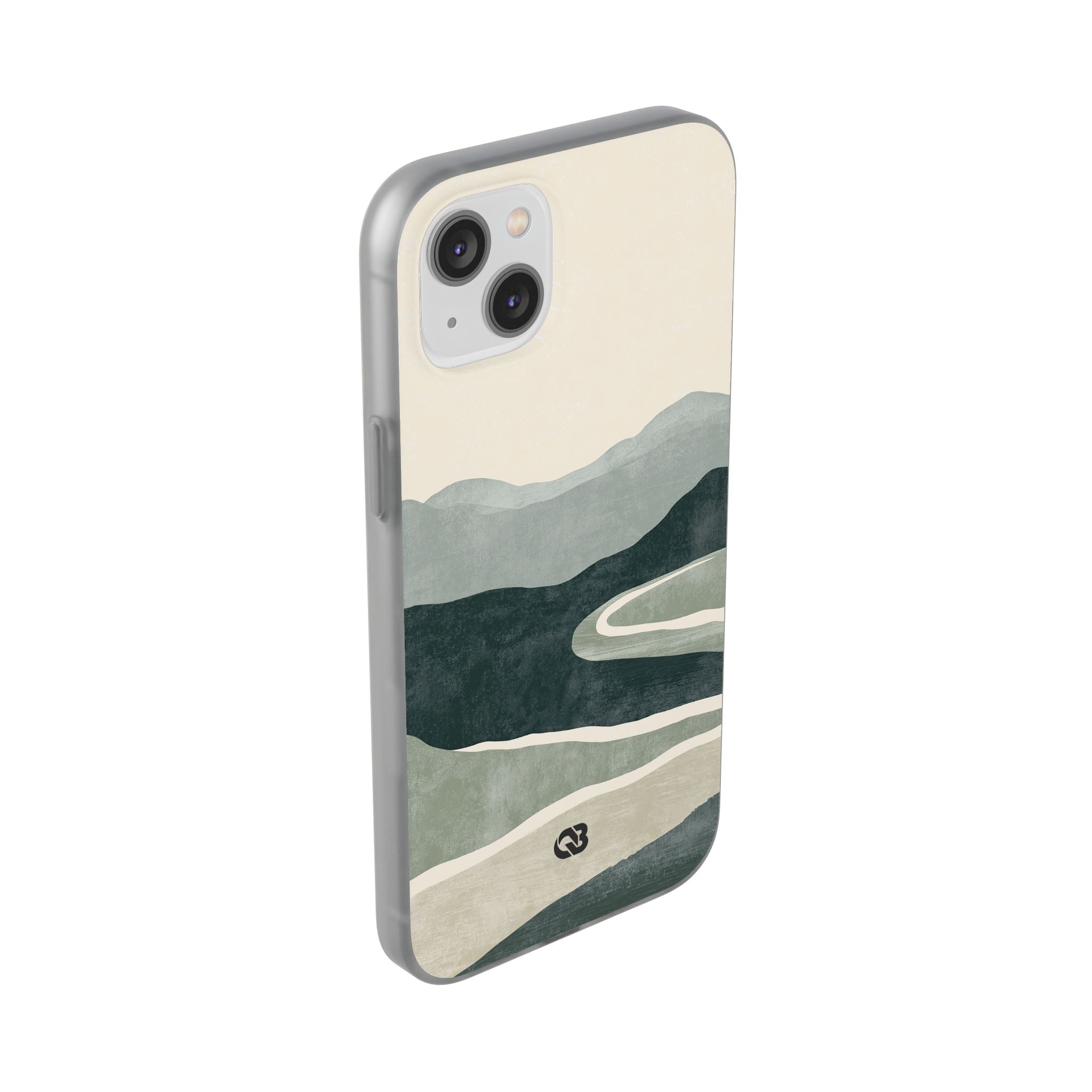 Green Lite Phone Case for iPhone - Misty Sage Valley