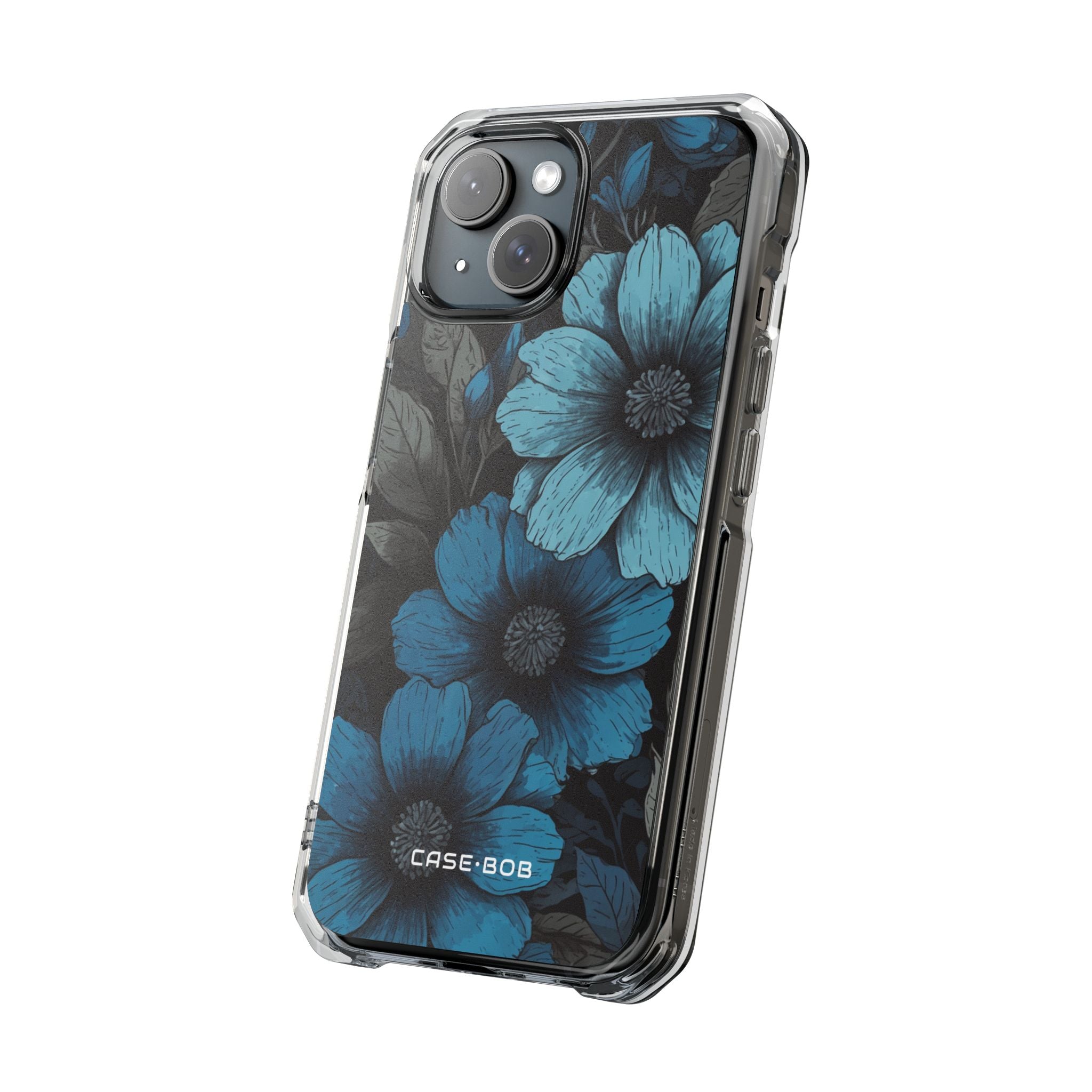 Blue Bloom iPhone 15 Case - Impact