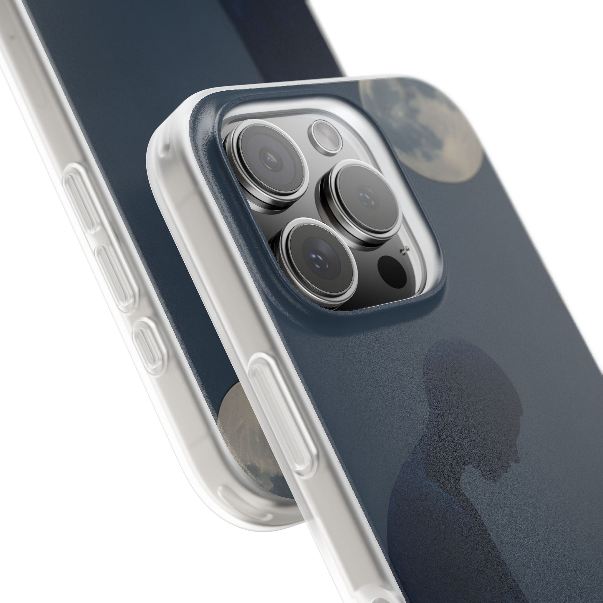 Obsidian Lunar Orb · Soft Phone Case for iPhone