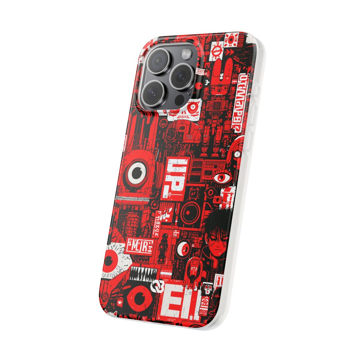 Neo Mecha Collage · Lite Phone Case for iPhone · Red