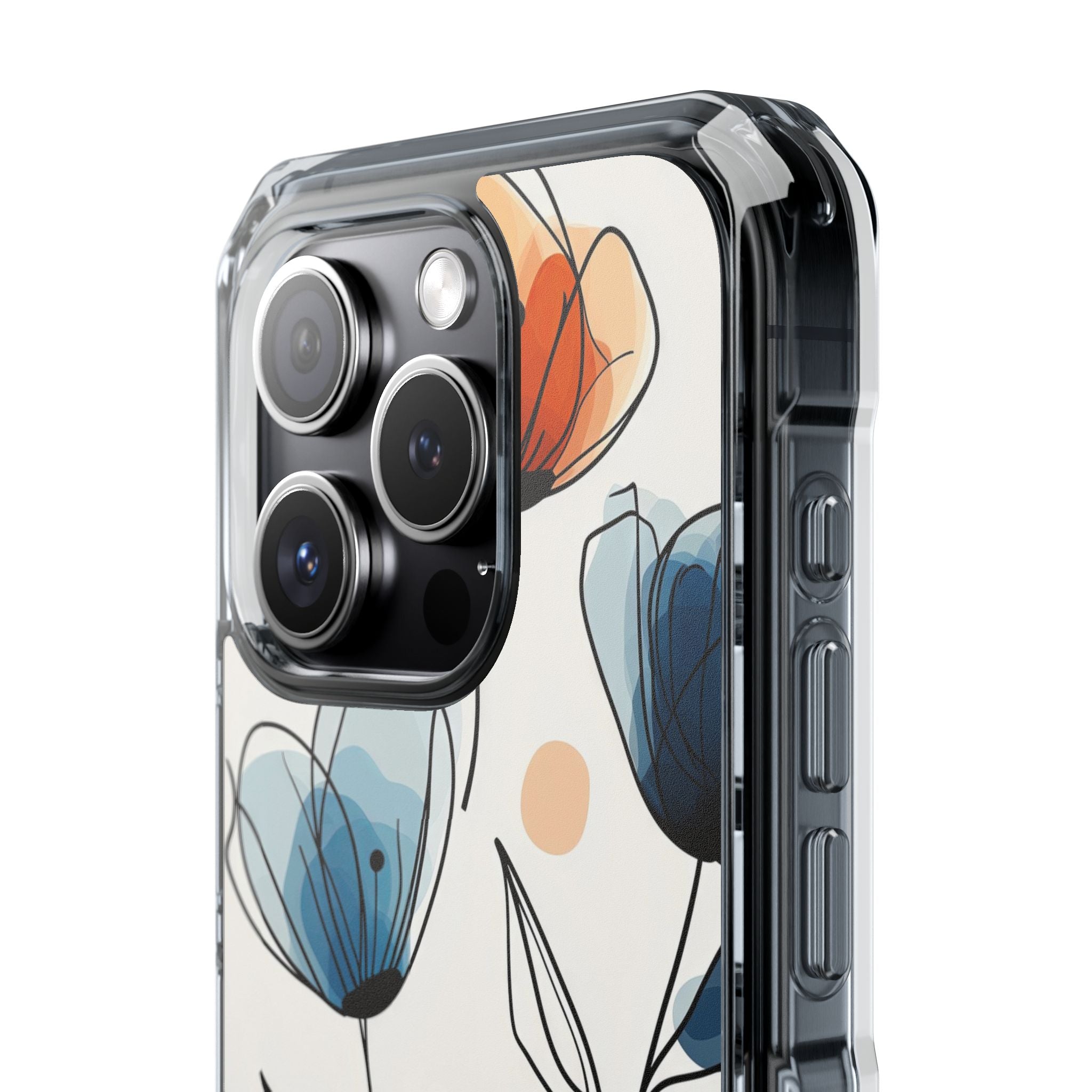 Ink Watercolor Tulips · Impact Hoesje voor iPhone · Magsafe