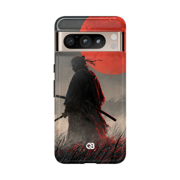 Crimson Moon Ronin · Tough Phone Case for Pixel · Black