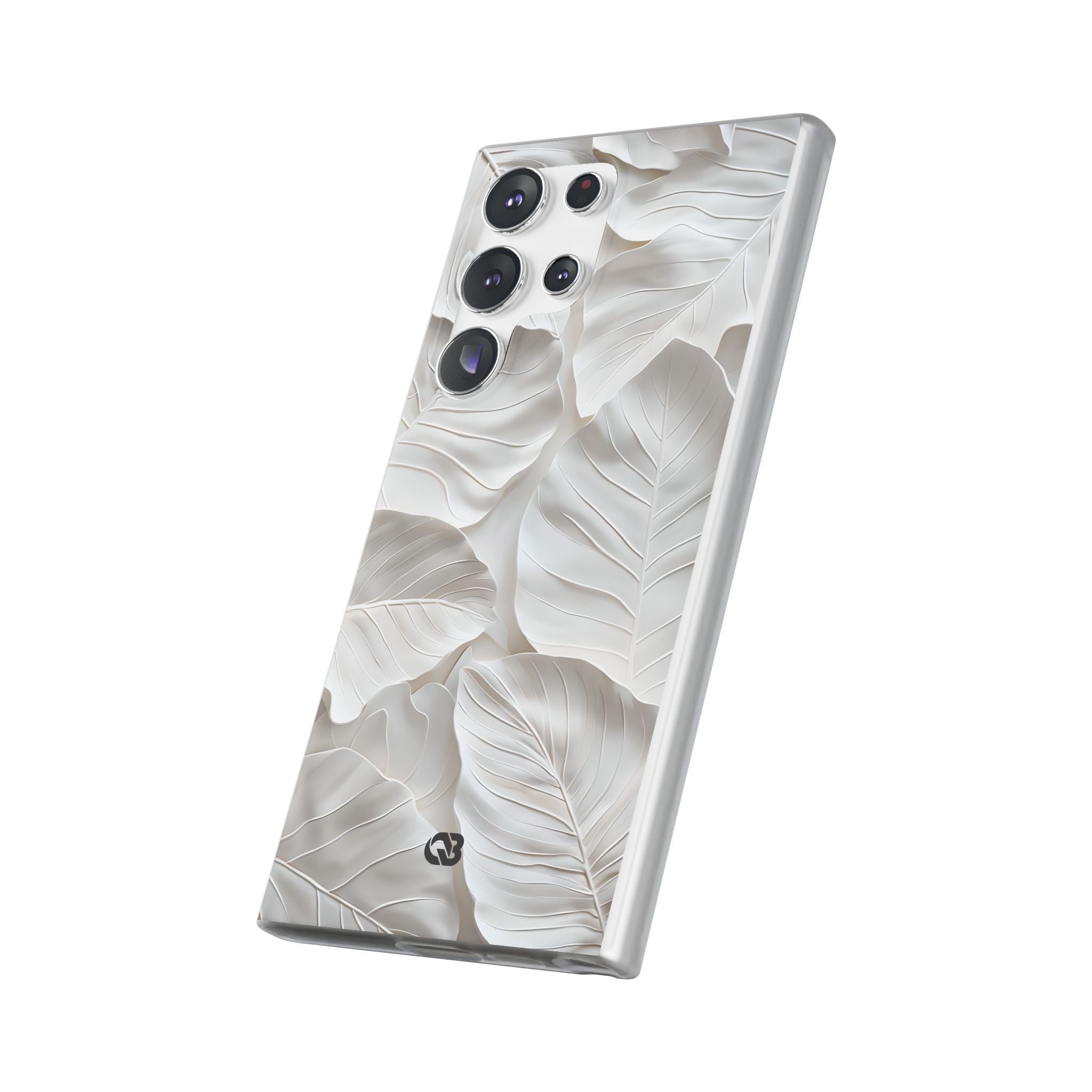 Sculpted Ivory Leaves · Soft Handyhülle für Samsung