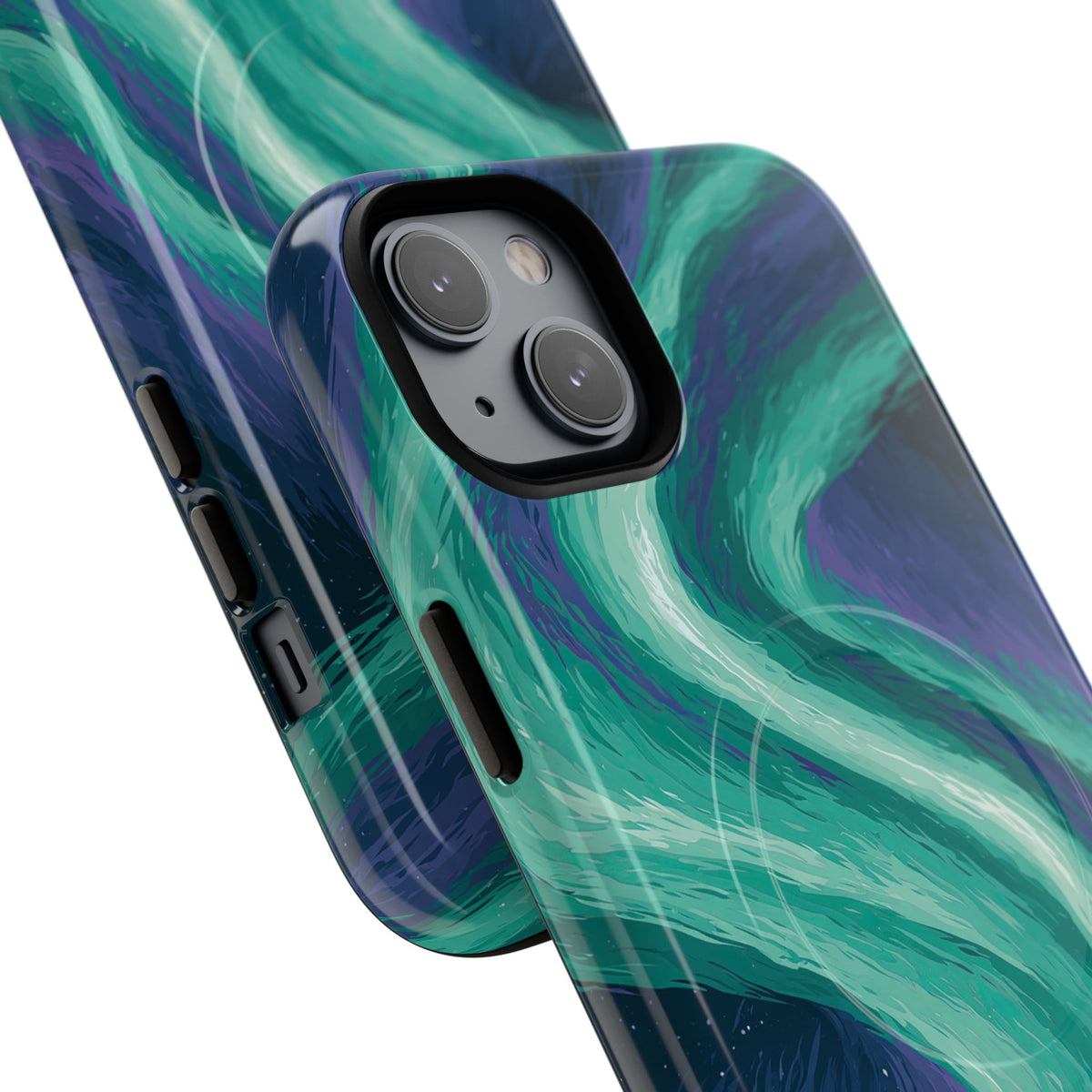Arctic Aurora Bear · Tough 2.0 Magnetic Phone Case for iPhone · Teal