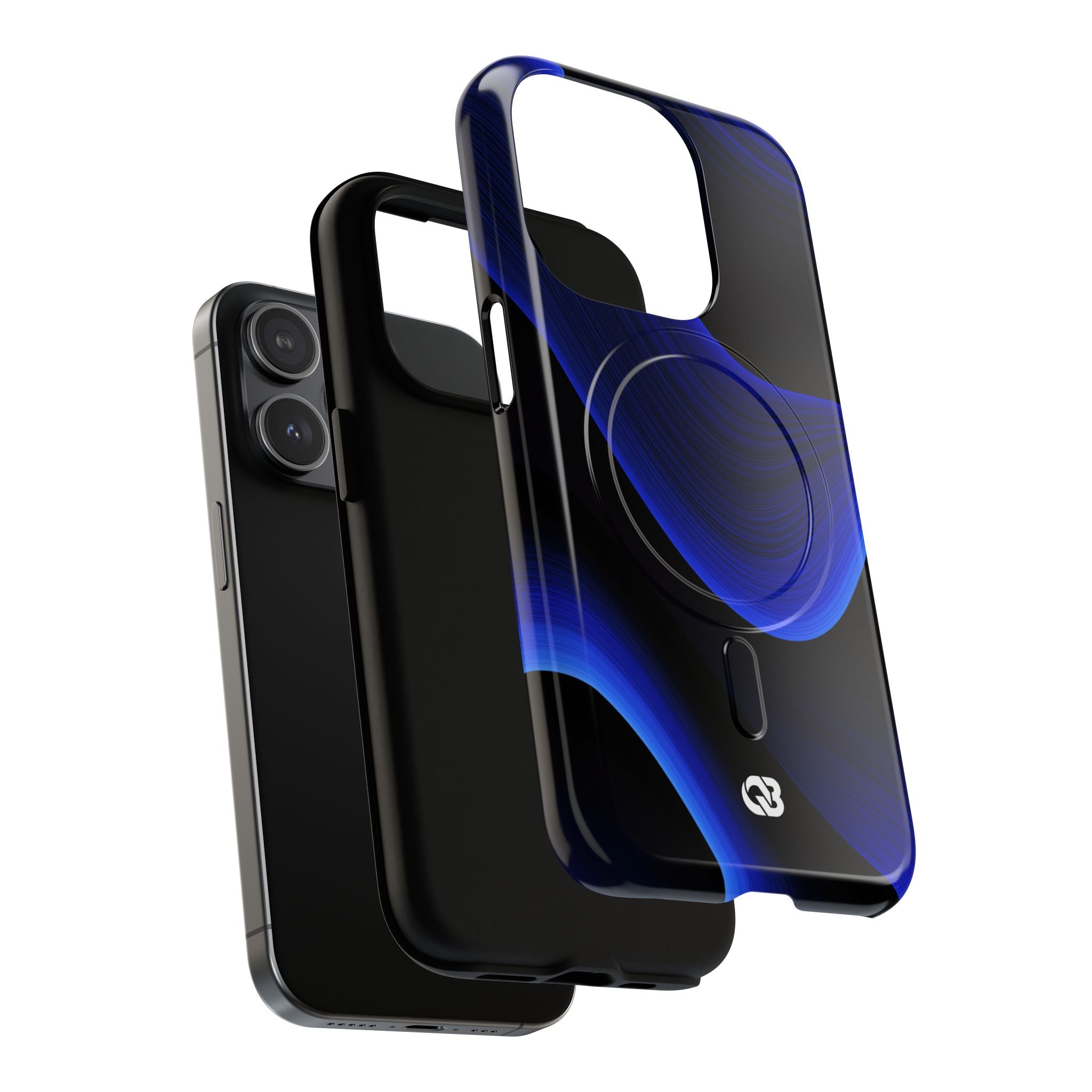 Blue Tough 2.0 Magsafe Phone Case for iPhone - Electric Cobalt Flow