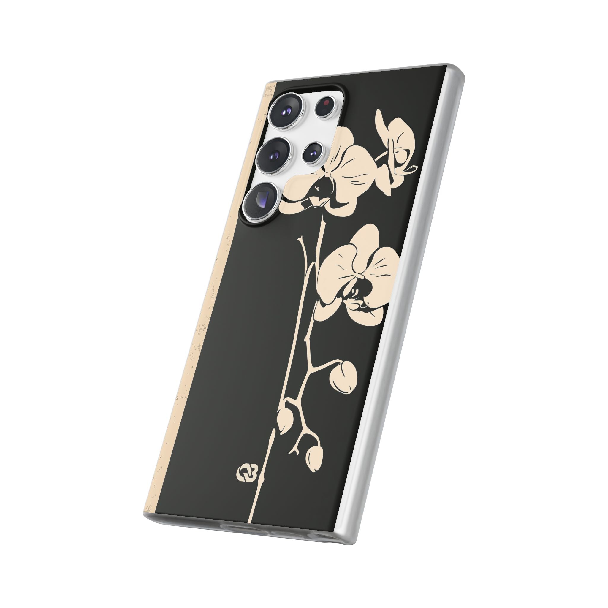 Black Lite Phone Case for Samsung - Obsidian Bone Orchid