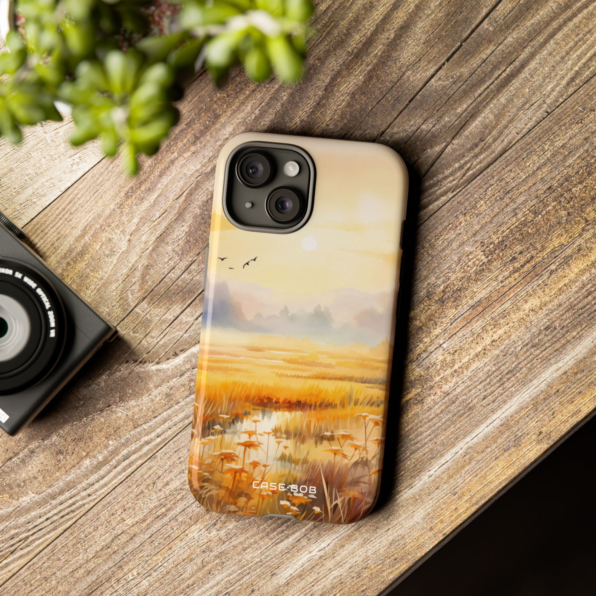 Glowing Sunrise iPhone 15 Case - Tough
