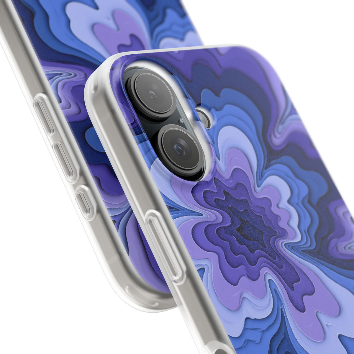 Periwinkle Strata Bloom · Lite Phone Case for iPhone · Purple