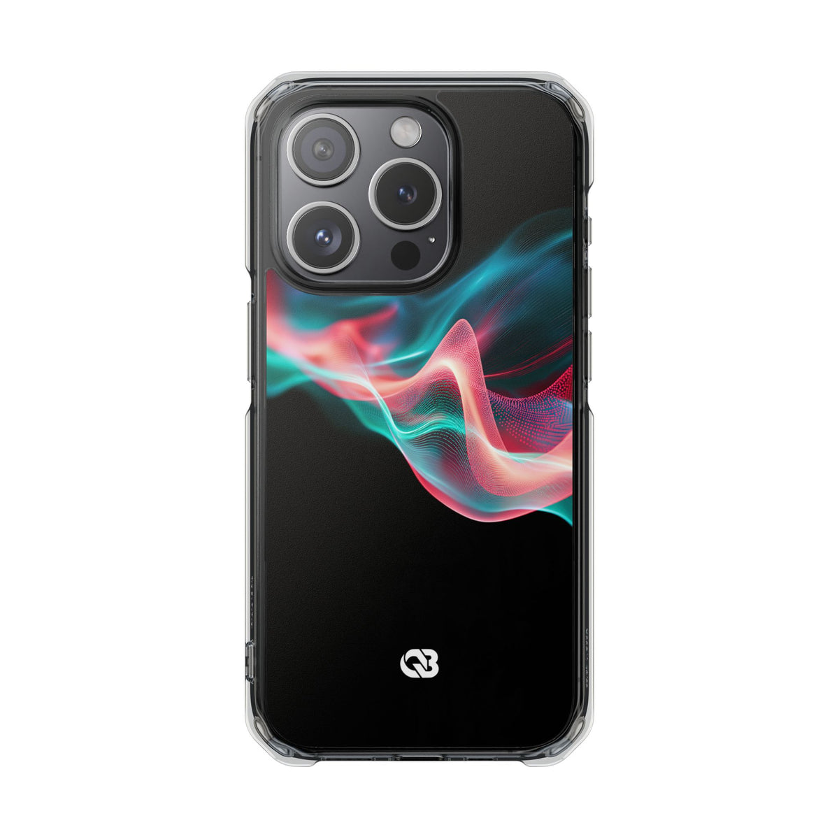 Digital Frequency · Clear Impact Magnetic Phone Case for iPhone · Black