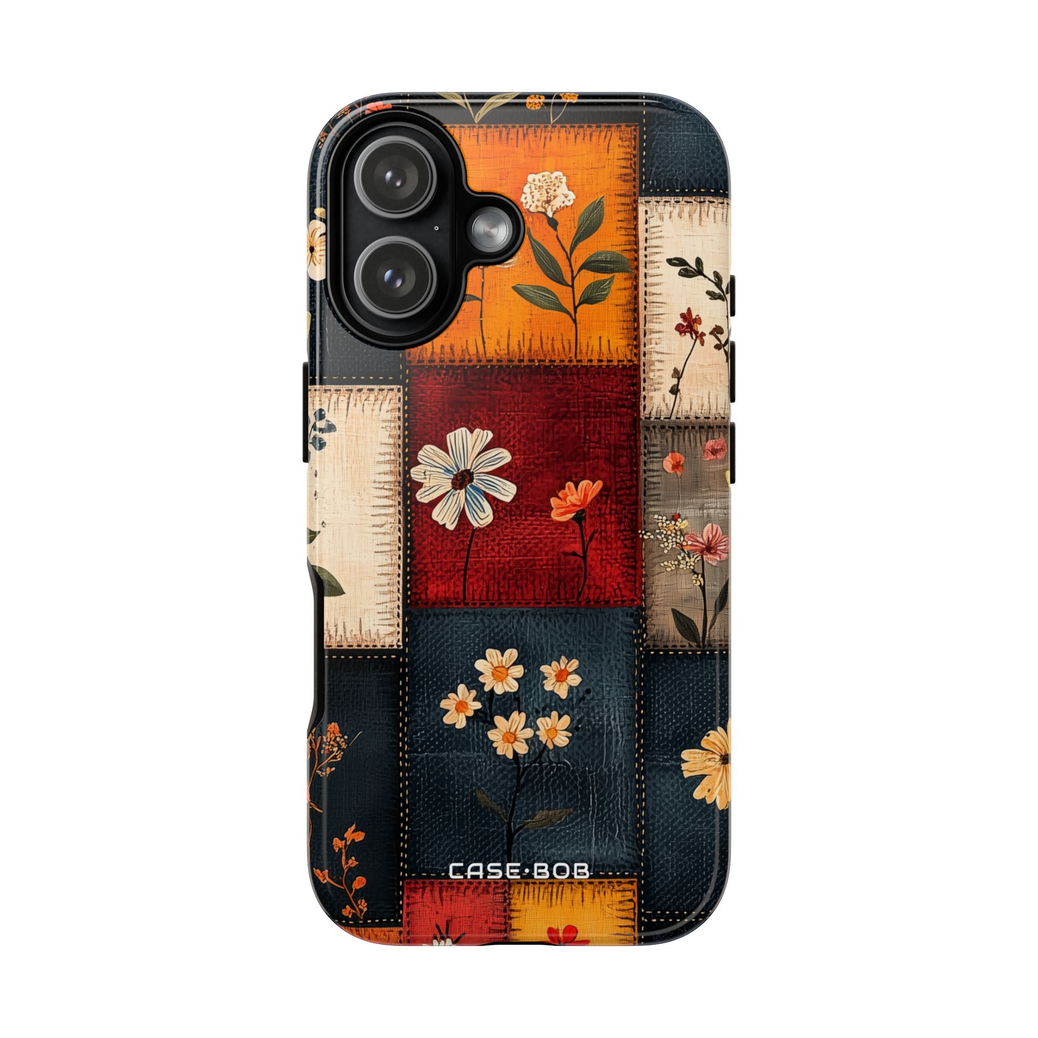 Patchwork Blooms iPhone 17 Case - Tough - CASE•BOB