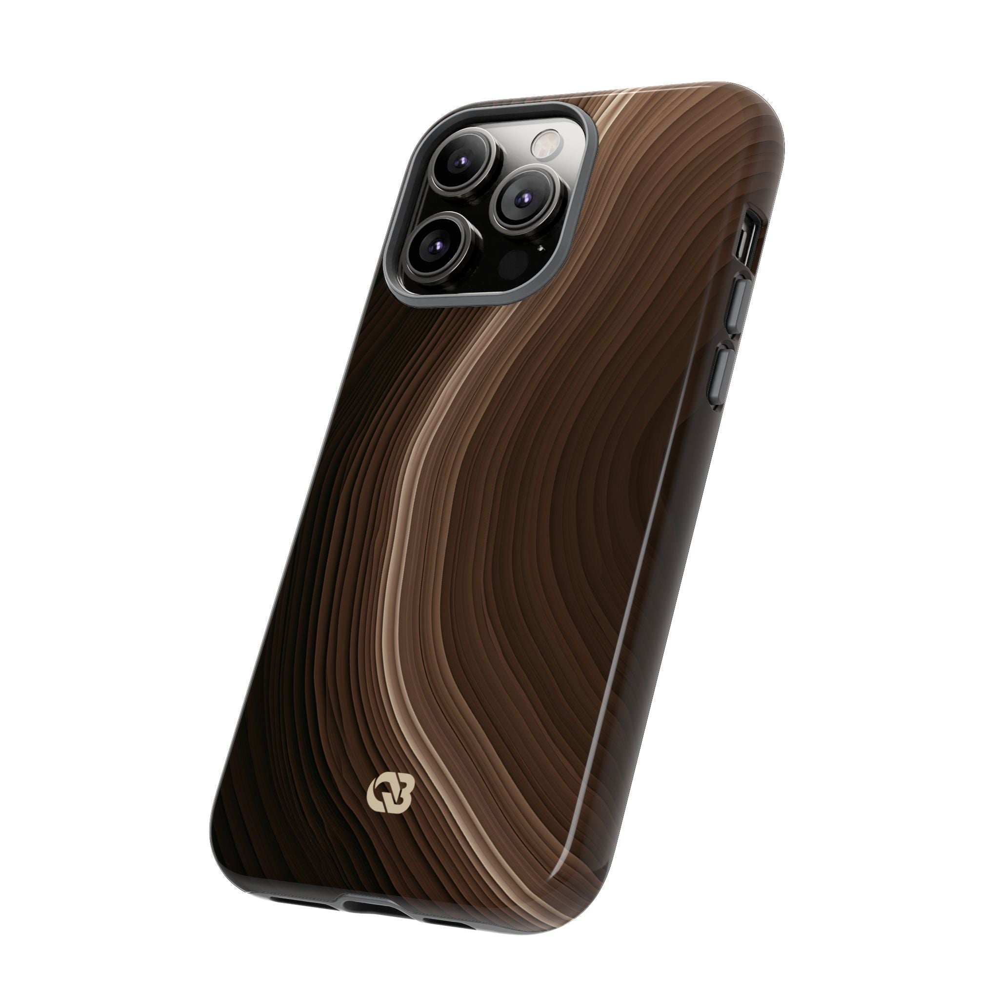 Brown Tough Phone Case for iPhone - Bronzed Canyon Relief