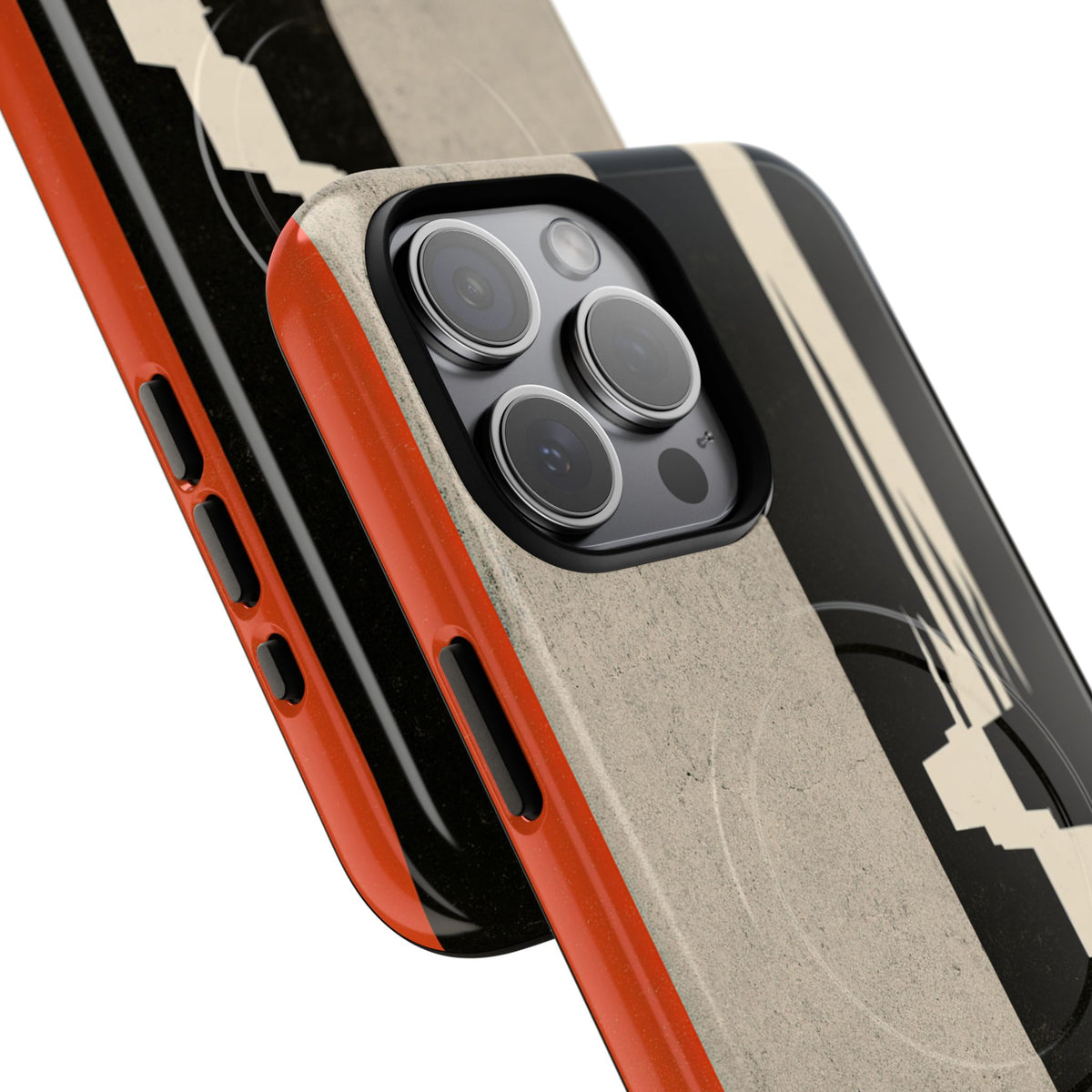 Orange Tough 2.0 Magsafe Phone Case for iPhone - Orange Monolith Rift