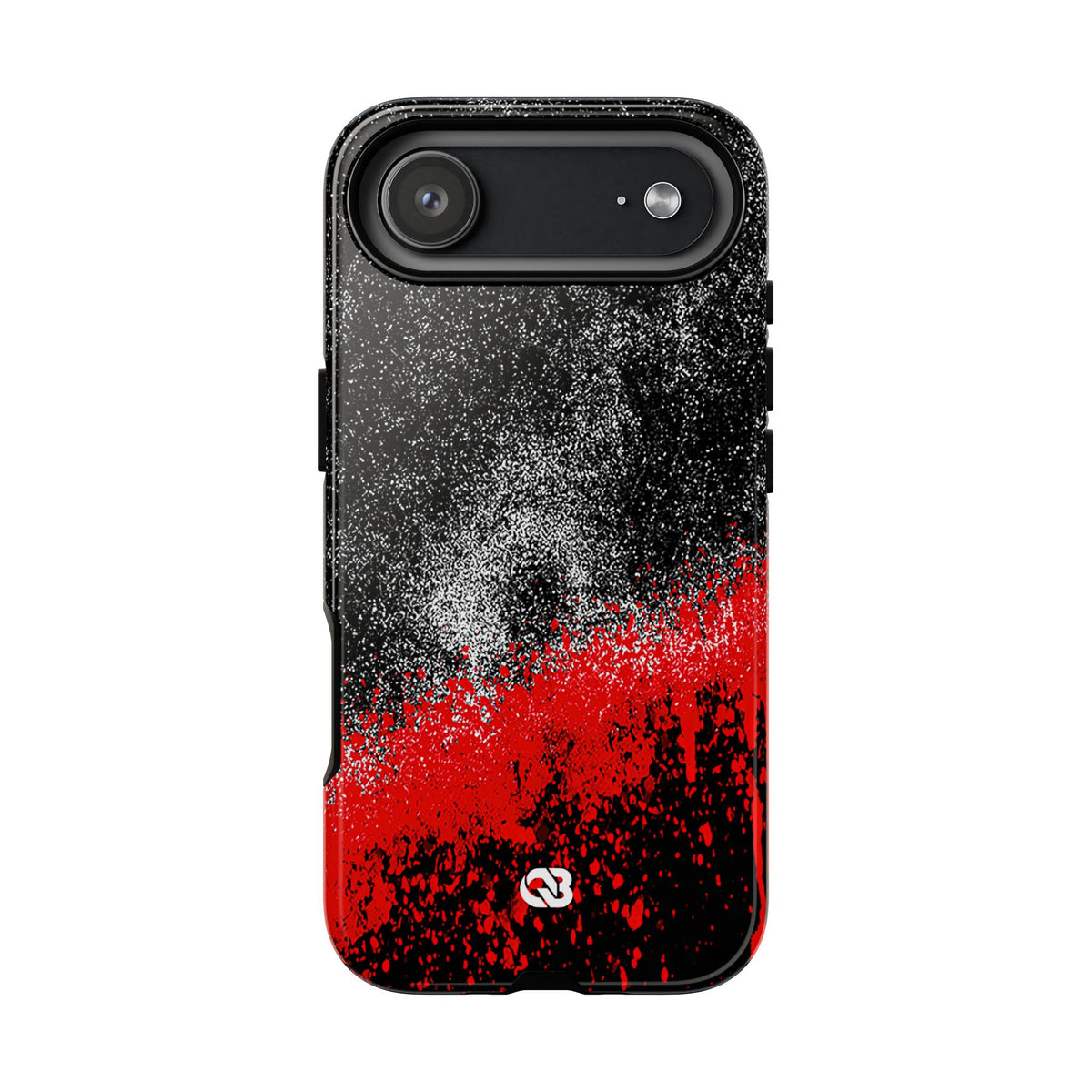 Crimson Noir Drip · Tough Phone Case for iPhone · Black