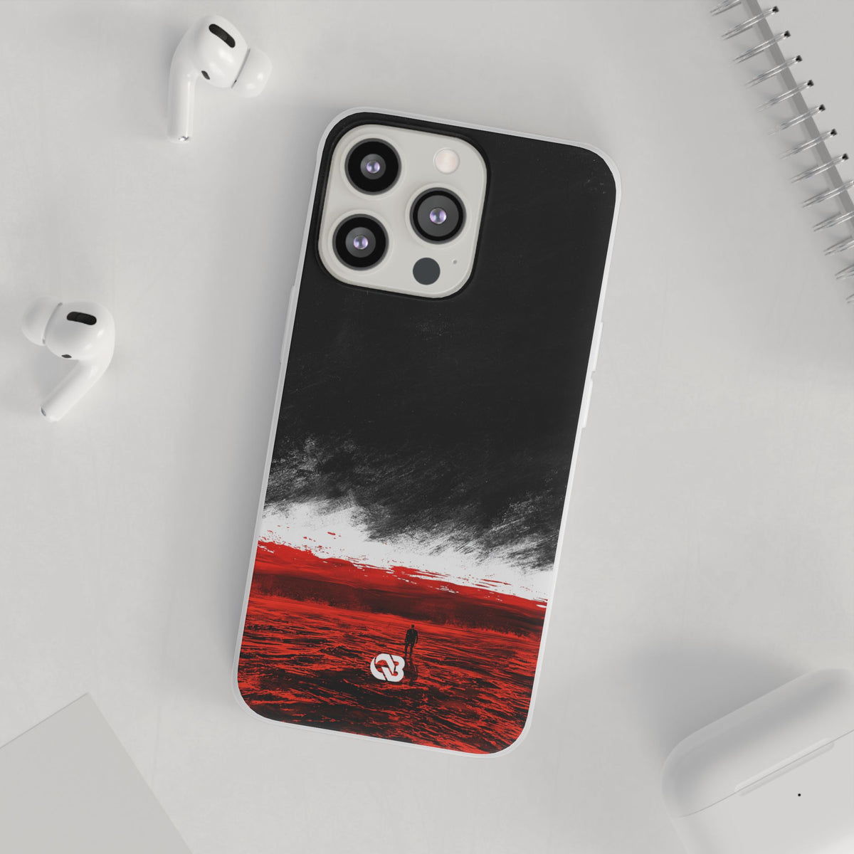 Crimson Void · Lite Phone Case for iPhone · Black