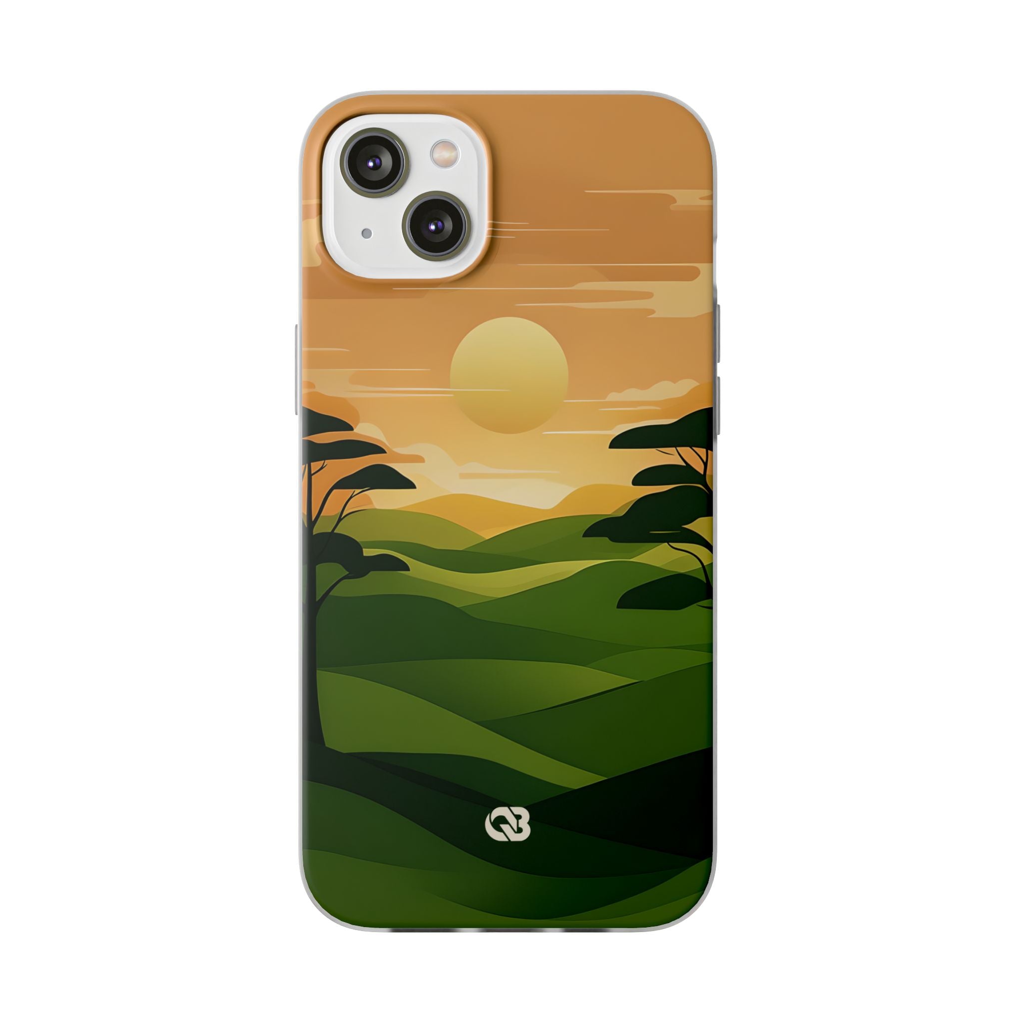 Verdant Horizon Sun · Soft Phone Case for iPhone