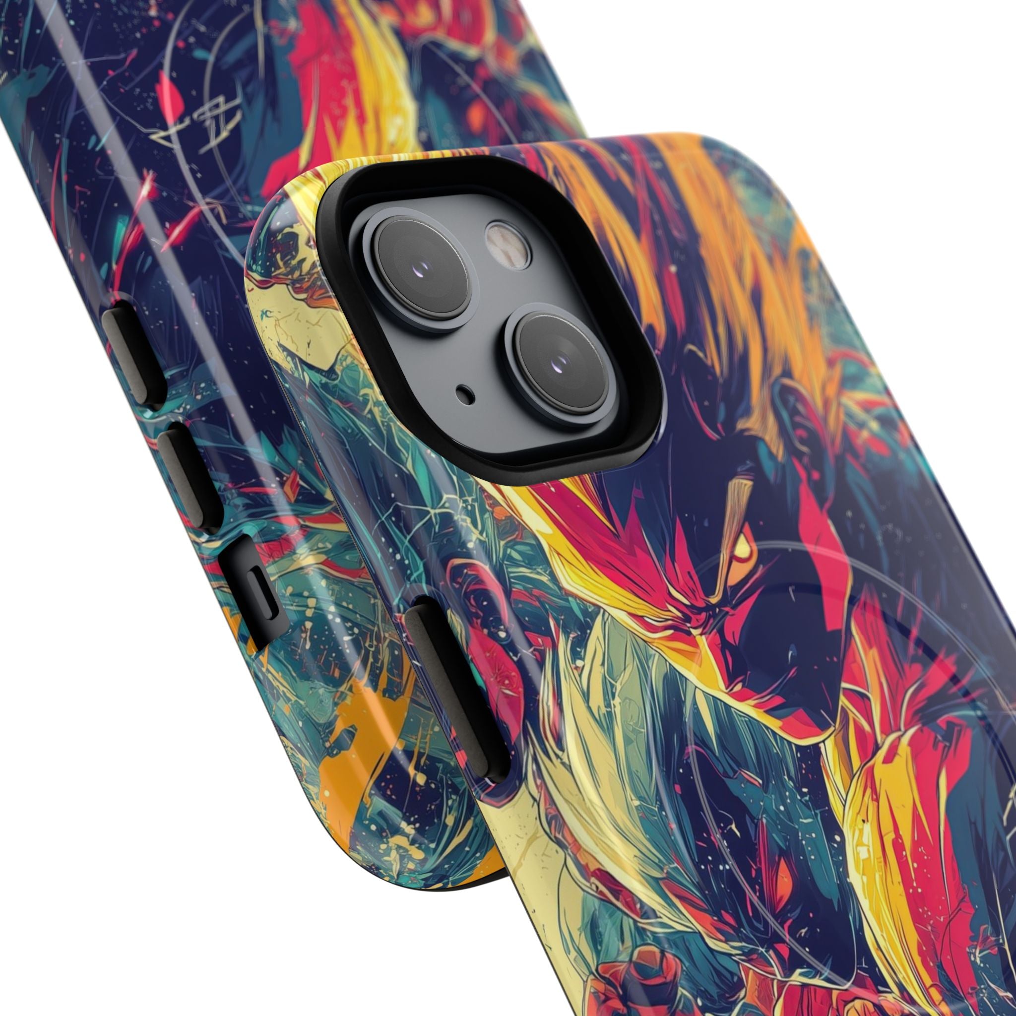 Keltainen Fury iPhone 14 -kotelo - Tough+