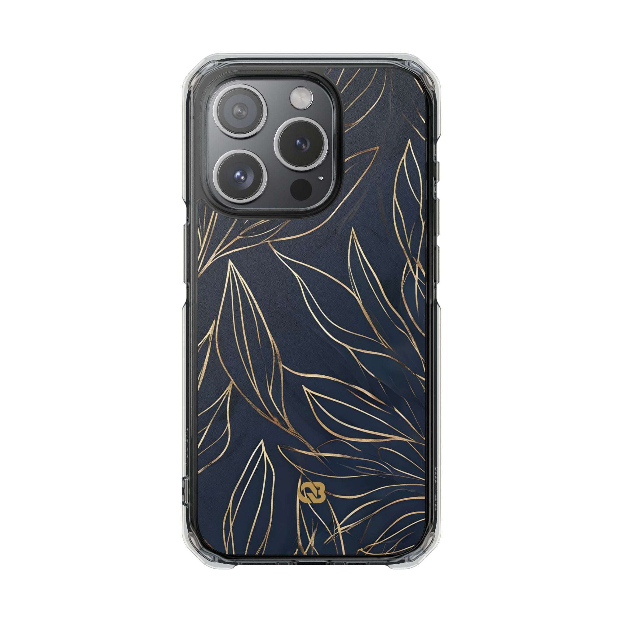 Gilded Navy Foliage · Impact Custodia per iPhone · Magsafe