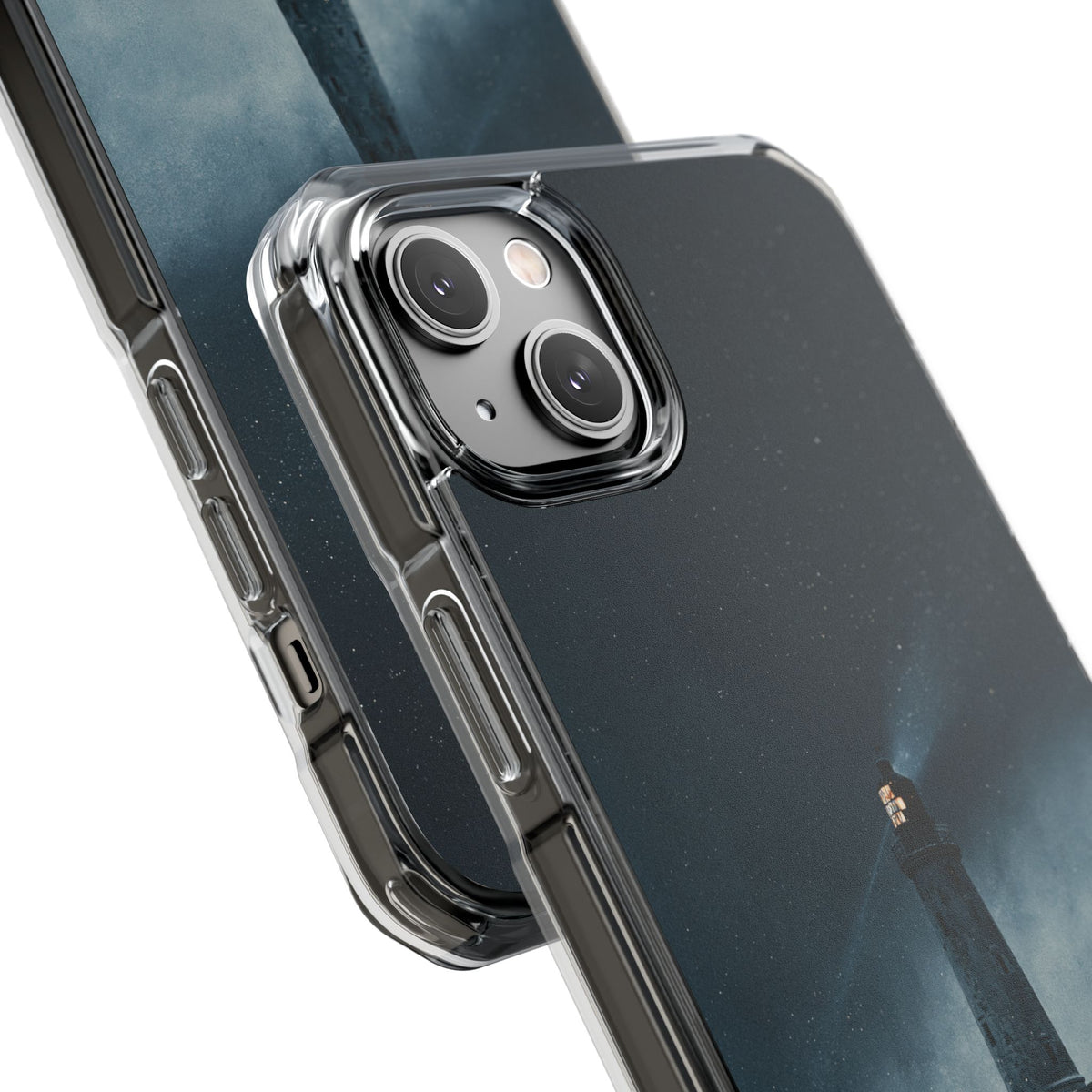 Nordic Coastal Beacon · Clear Impact Magnetic Phone Case for iPhone · Blue