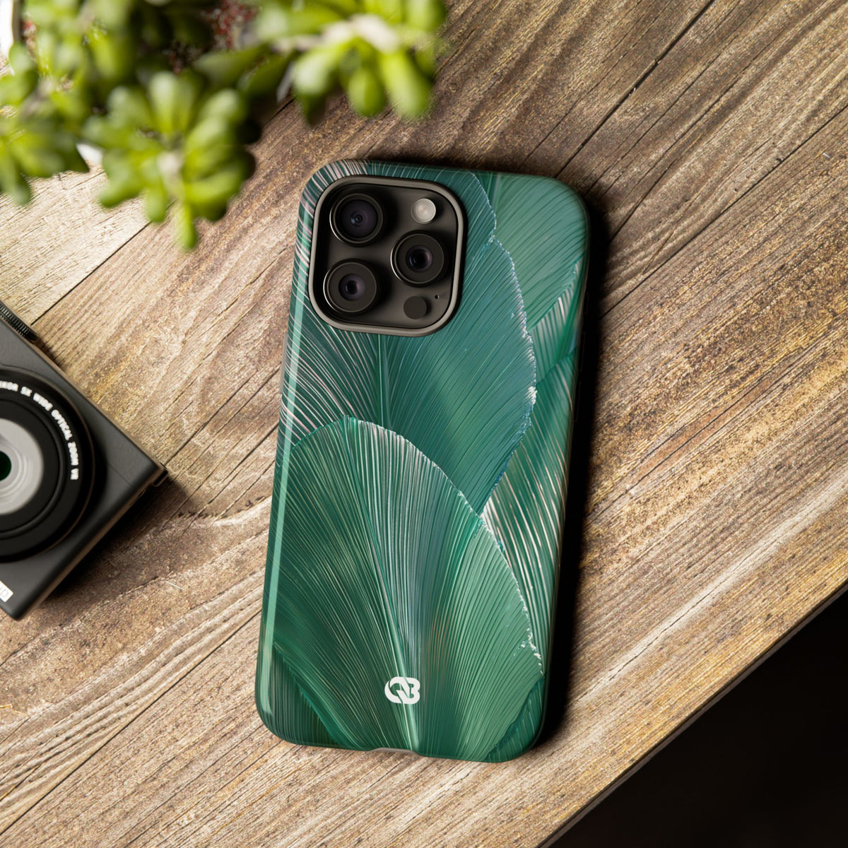 Translucent Fan Palm · Tough Phone Case for iPhone · Teal