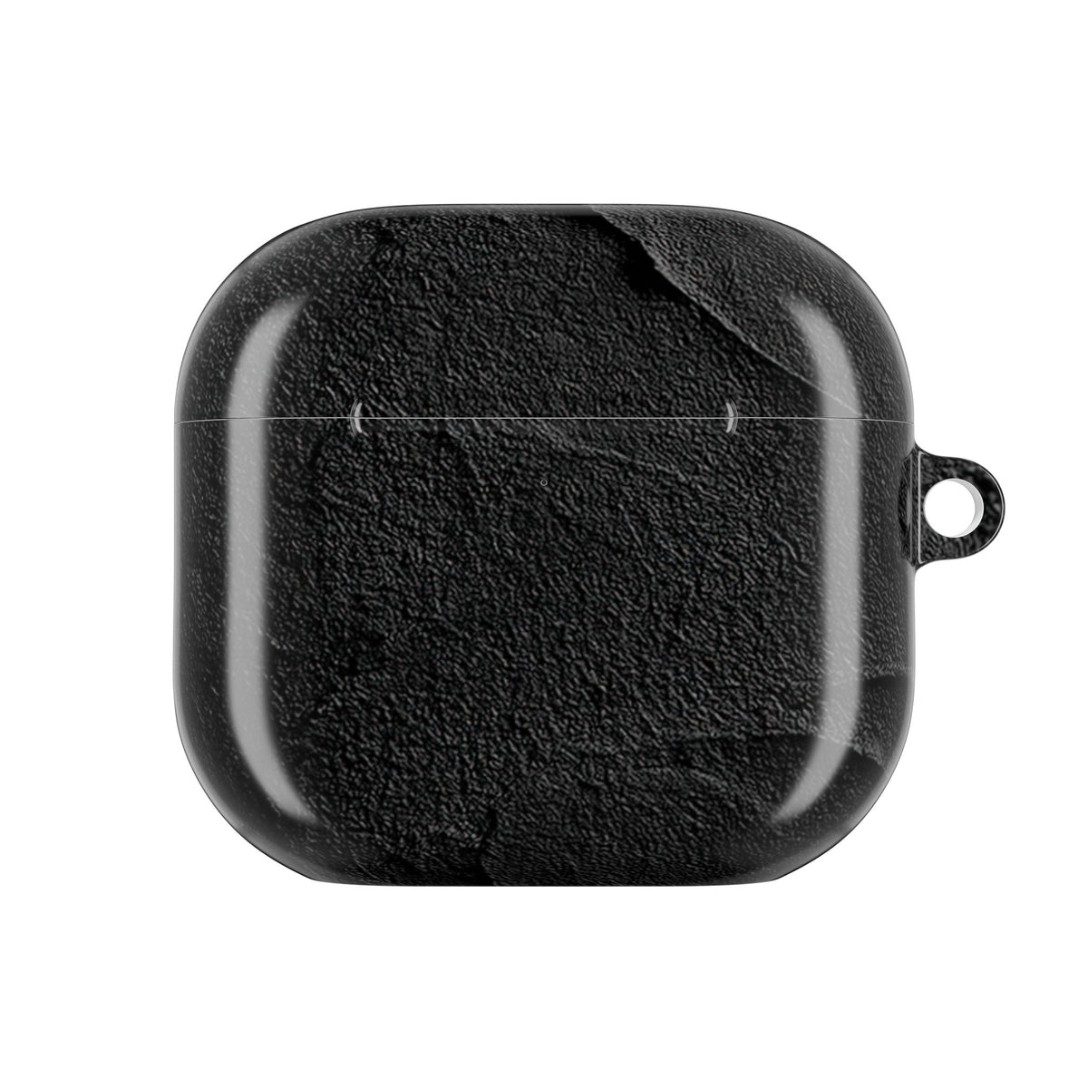 Obsidian Stucco Relief · Hard Case for AirPods & AirPods Pro · Black