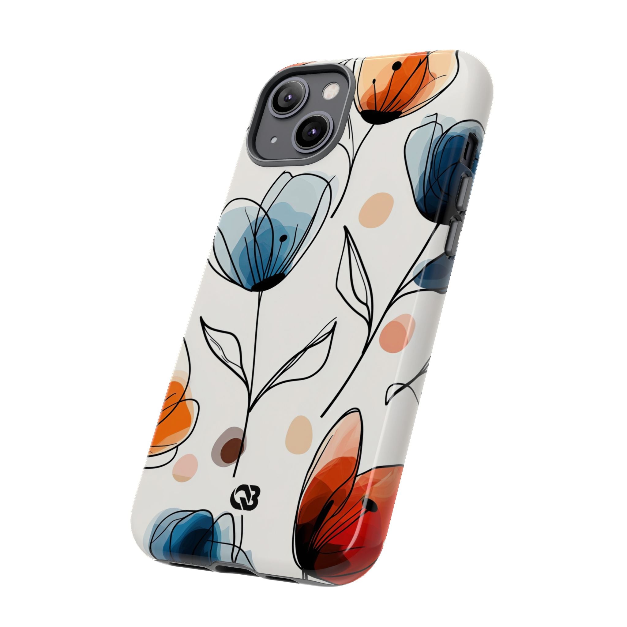 Ink Watercolor Tulips · Tough Case for iPhone