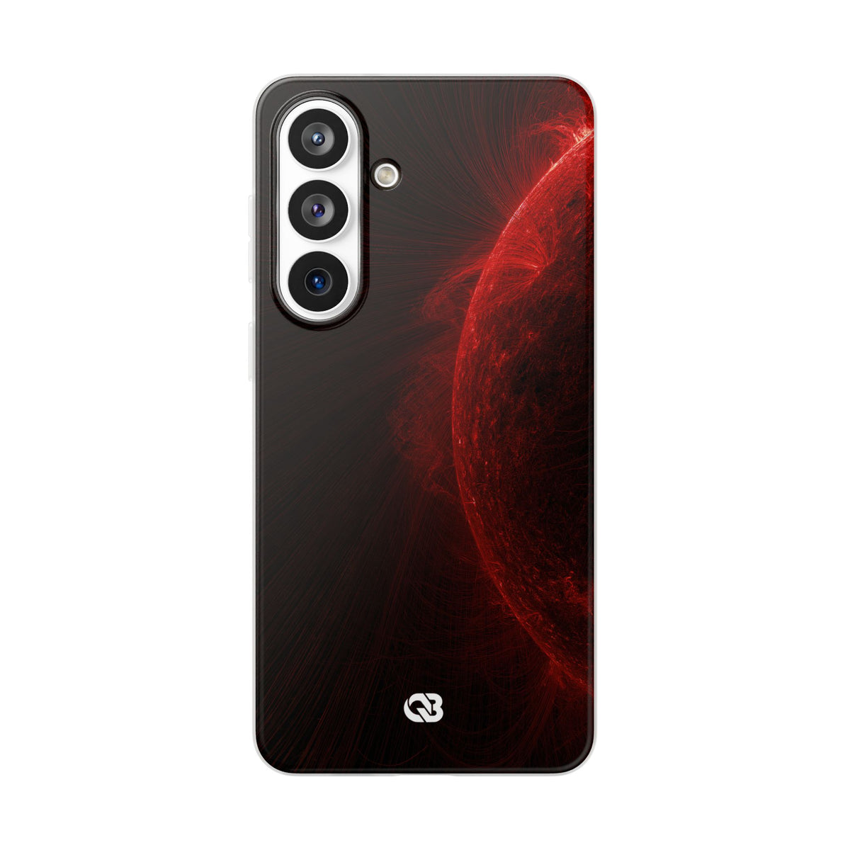 Red Lite Phone Case for Samsung - Solar Crimson Flare