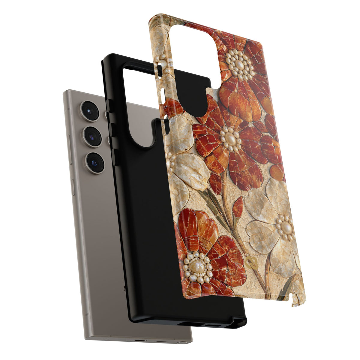 Carnelian Pearl Bloom · Tough Phone Case for Samsung · Orange