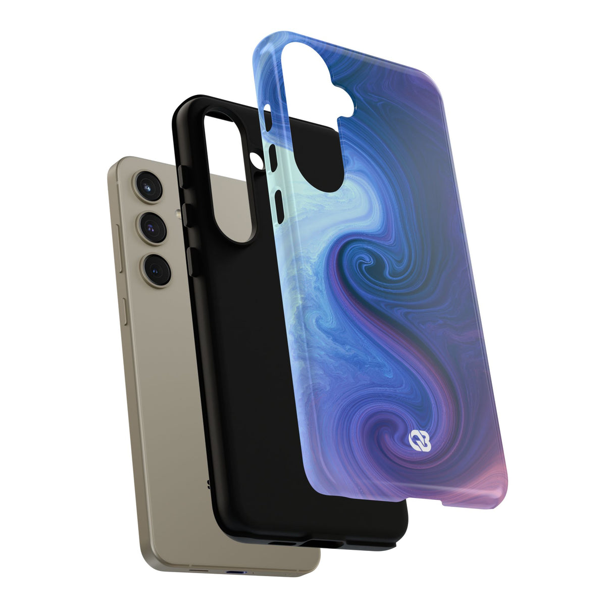 Azure Fluid Swirl · Tough Phone Case for Samsung · Blue