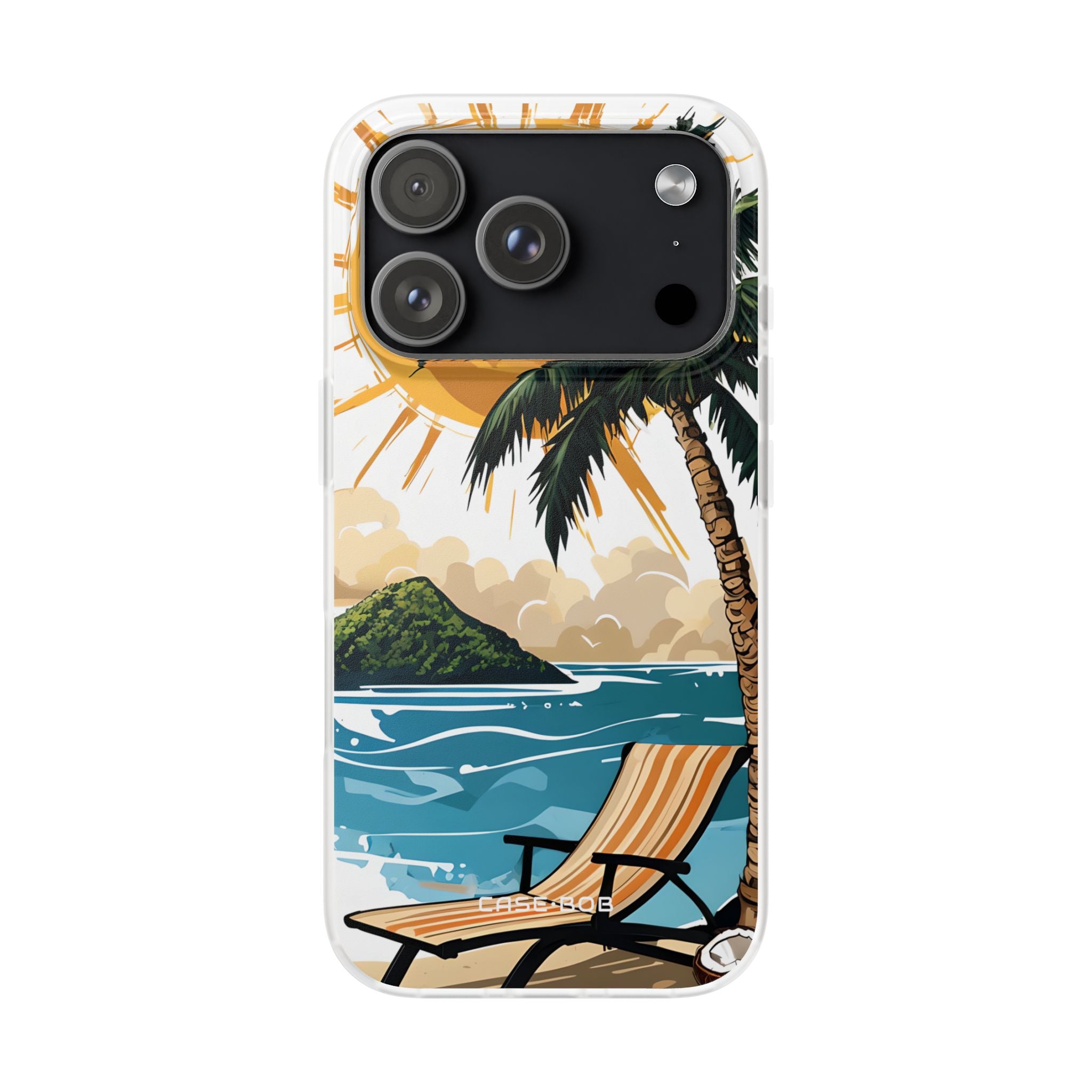 Sunny Palm Breeze iPhone 17 Pro Case - Soft - CASE•BOB