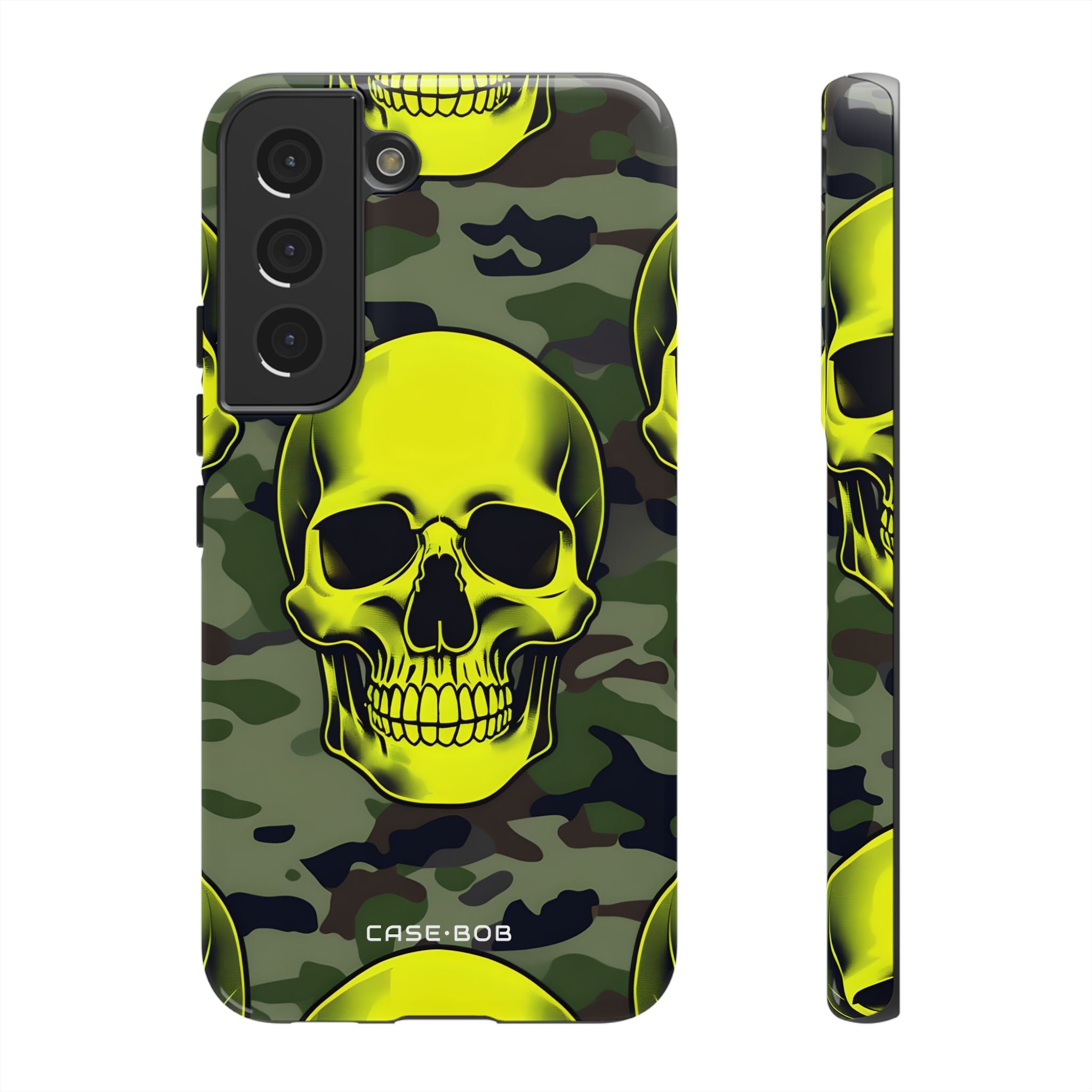 Neon Skull Camo Samsung S22 Cover - Tough