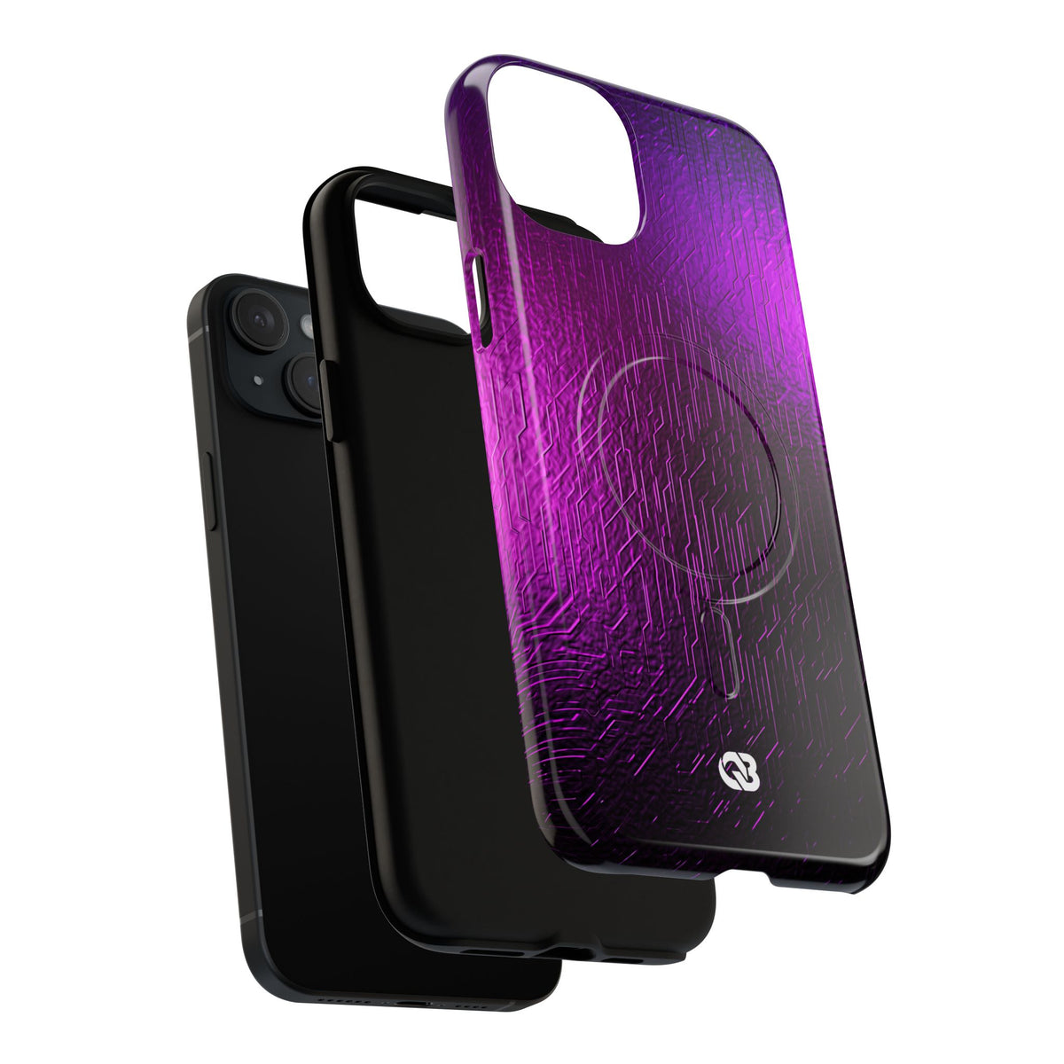 Violet Cyber Circuit · Tough 2.0 Magnetic Phone Case for iPhone · Purple