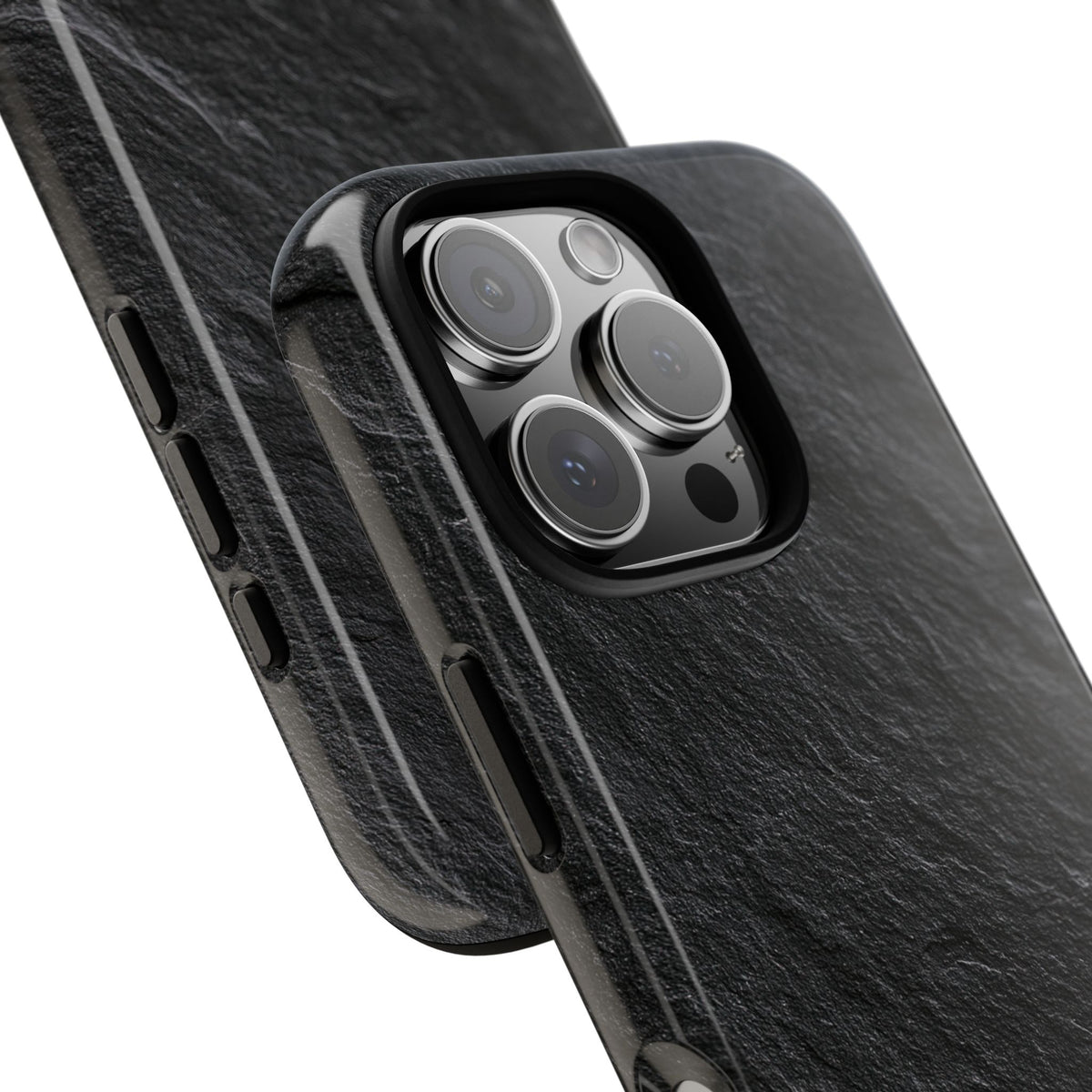 Obsidian Slate · Tough Phone Case for iPhone · Black