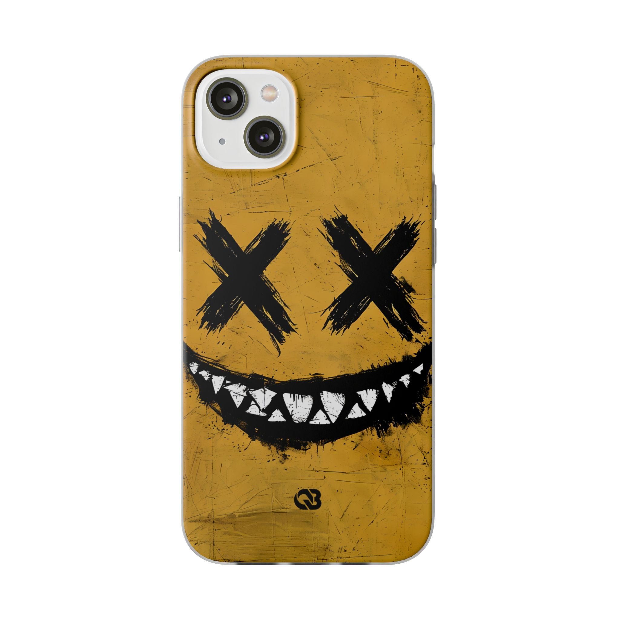 Gritty Ochre Smile · Soft Coque de téléphone pour iPhone